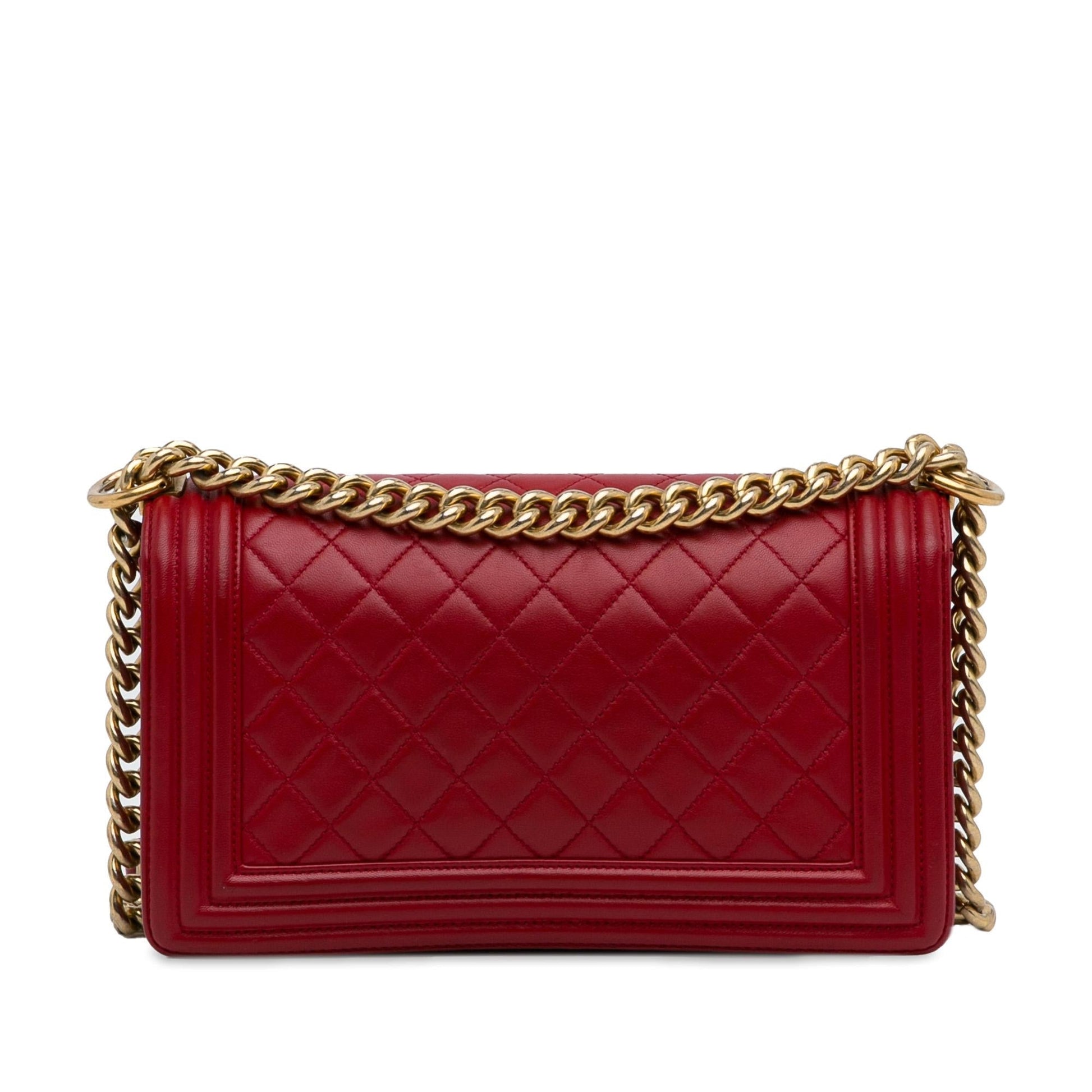 Chanel Lambskin Boy Flap SHG-4DrSly Shoulder Bag