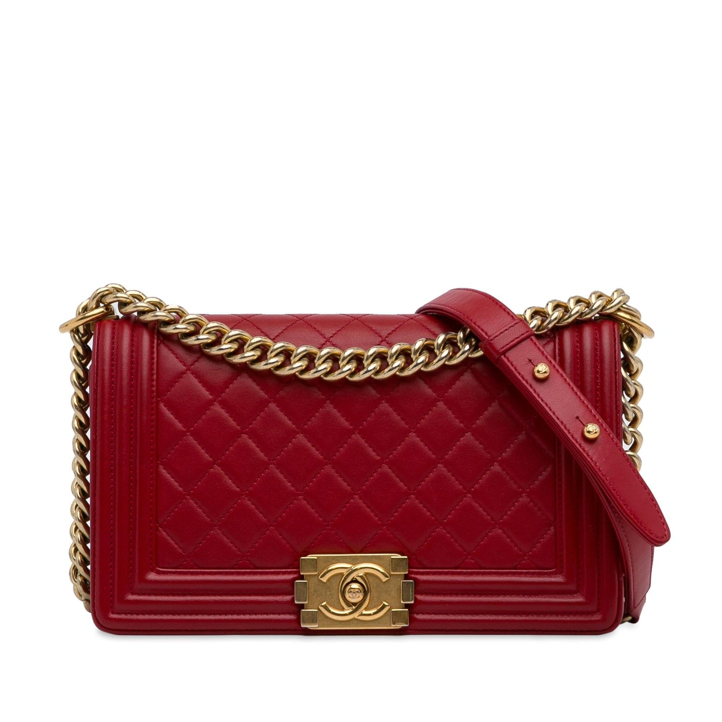 Chanel Lambskin Boy Flap SHG-4DrSly Shoulder Bag