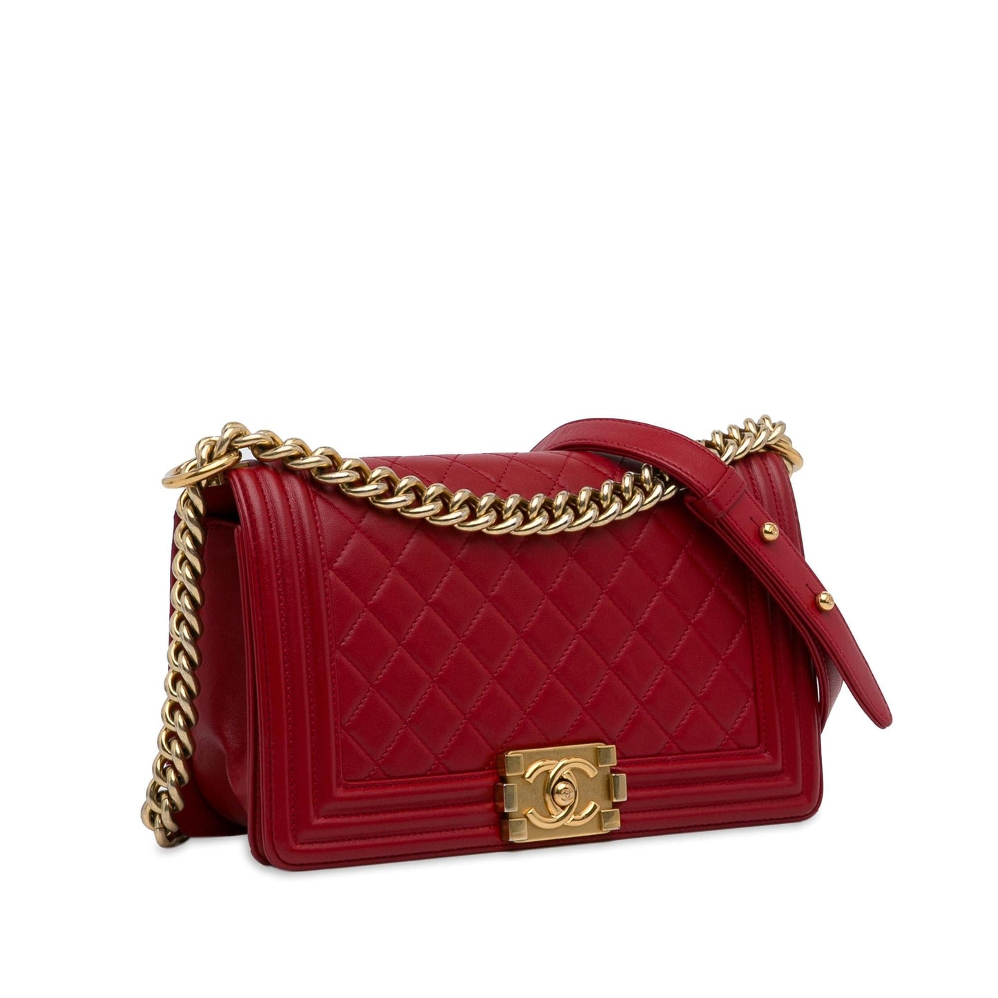 Chanel Lambskin Boy Flap SHG-4DrSly Shoulder Bag