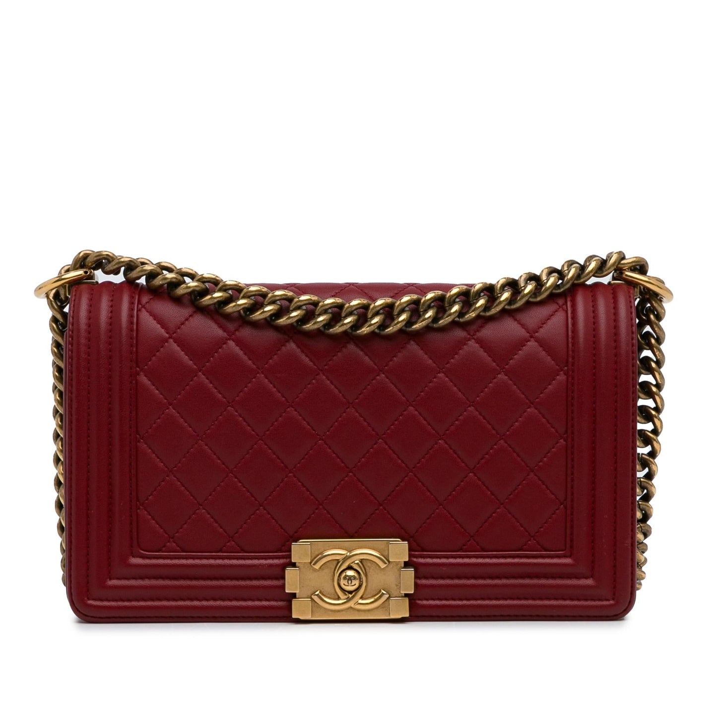 Chanel Lambskin Boy Flap SHG-OR86HO Shoulder Bag