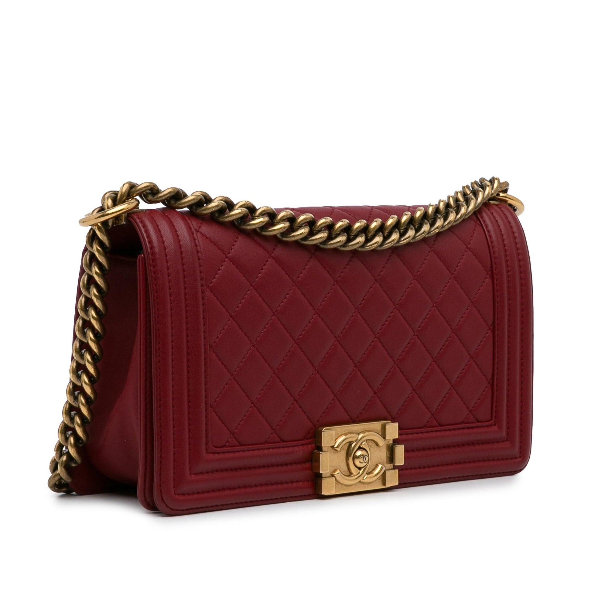 Chanel Lambskin Boy Flap SHG-OR86HO Shoulder Bag