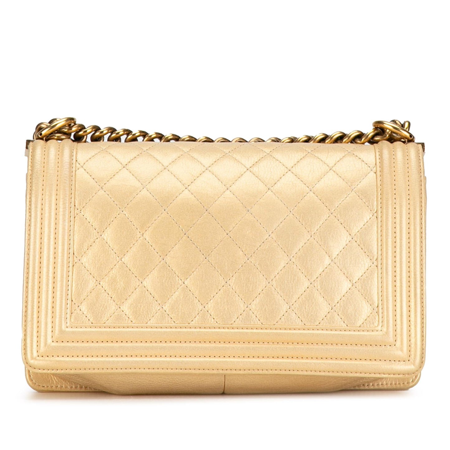 Chanel Lambskin Boy Flap SHG-DlBlUN Handbag