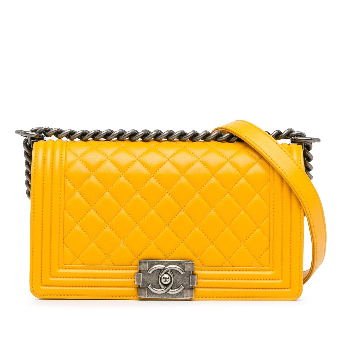 Chanel Medium Lambskin Boy Flap (Shg-K3Ensn) Bag