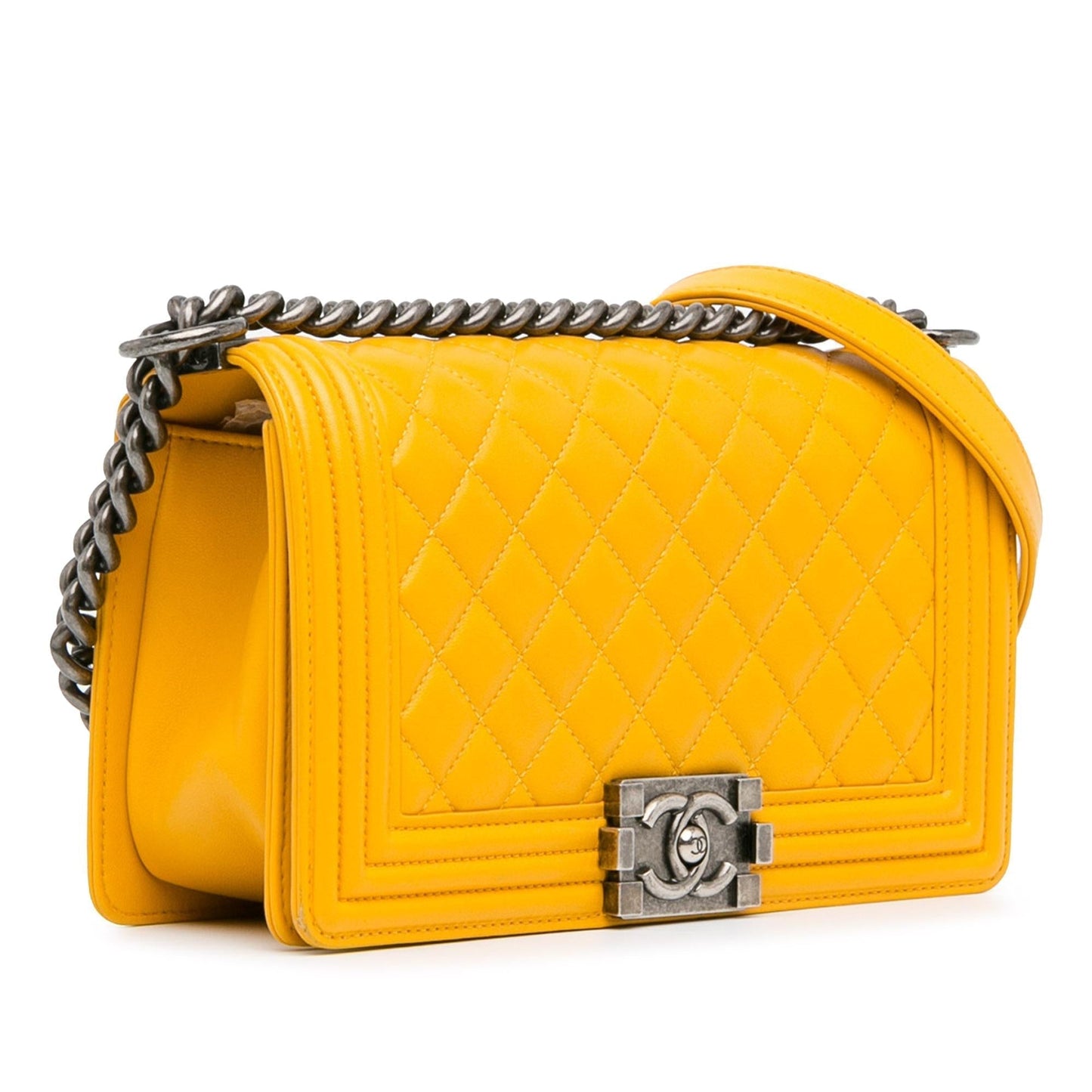 Chanel Medium Lambskin Boy Flap (Shg-K3Ensn) Bag