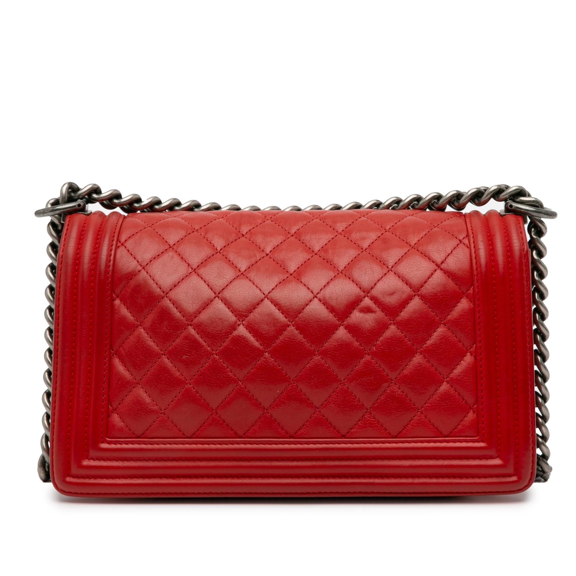 Chanel Lambskin Boy Flap SHG-INz5UJ Handbag