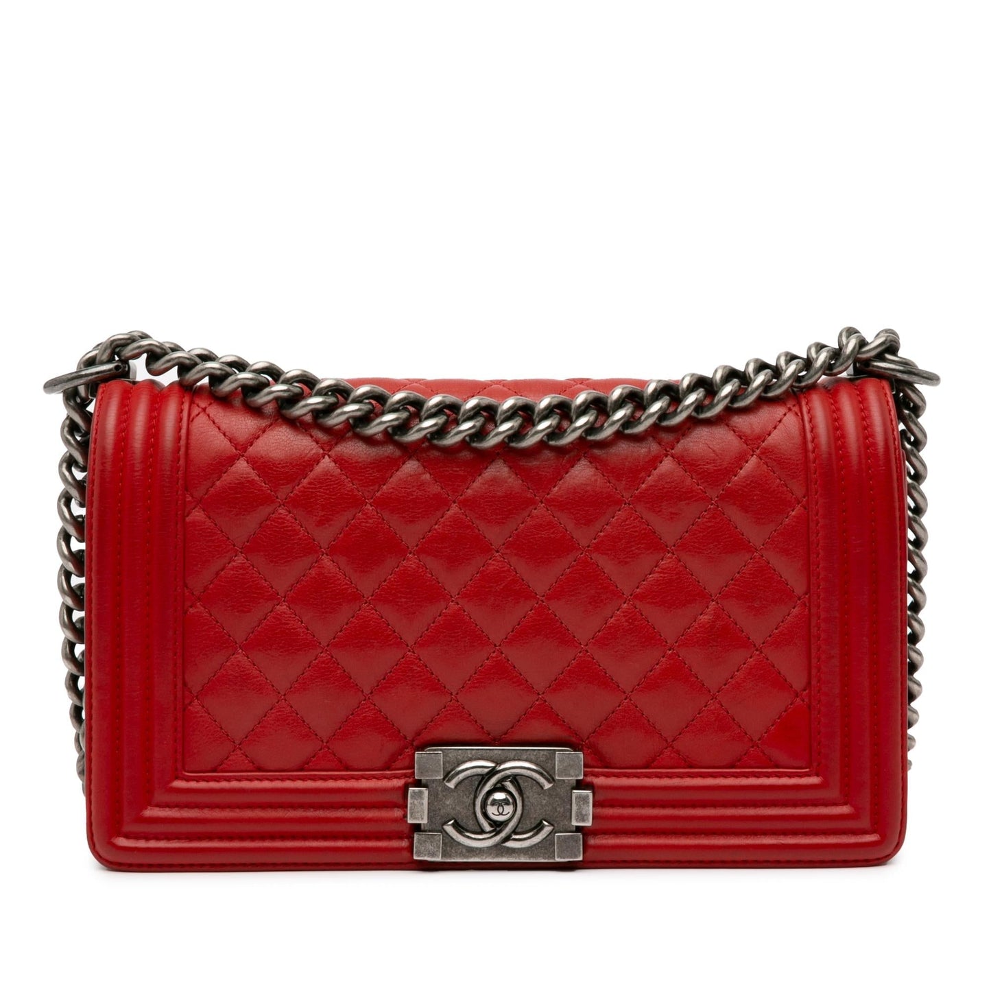 Chanel Lambskin Boy Flap SHG-INz5UJ Handbag