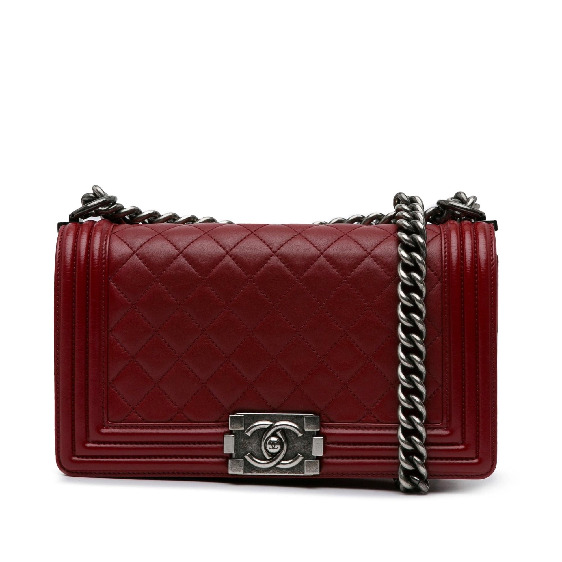 Chanel Lambskin Boy Flap SHG-xqrGFO Handbag