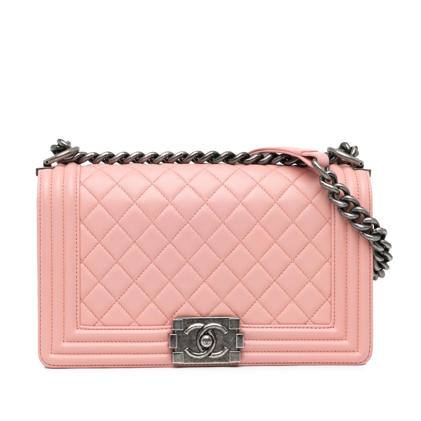 Chanel Lambskin Boy Flap SHG-Vca7fg Handbag