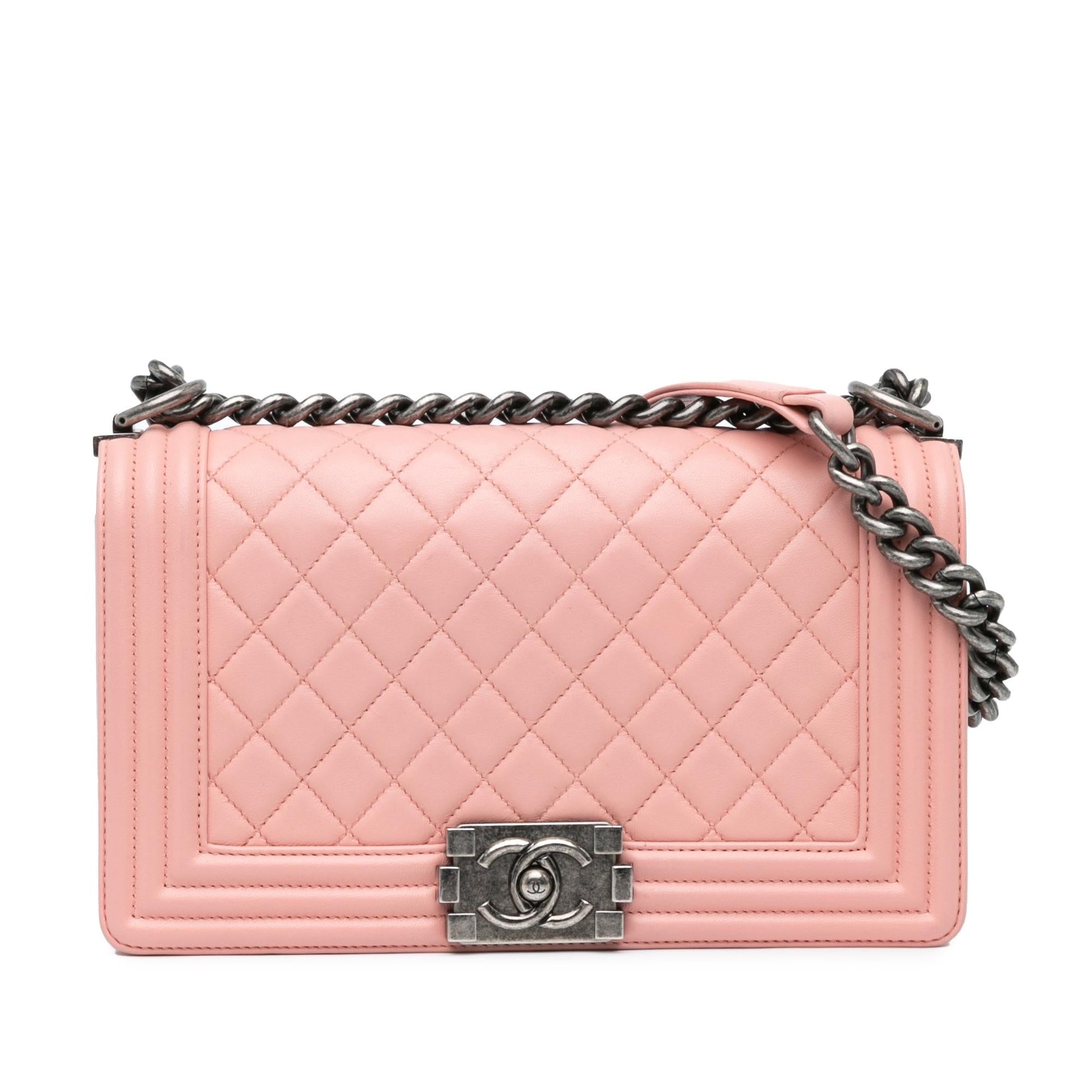 Chanel Lambskin Boy Flap SHG-Vca7fg Handbag