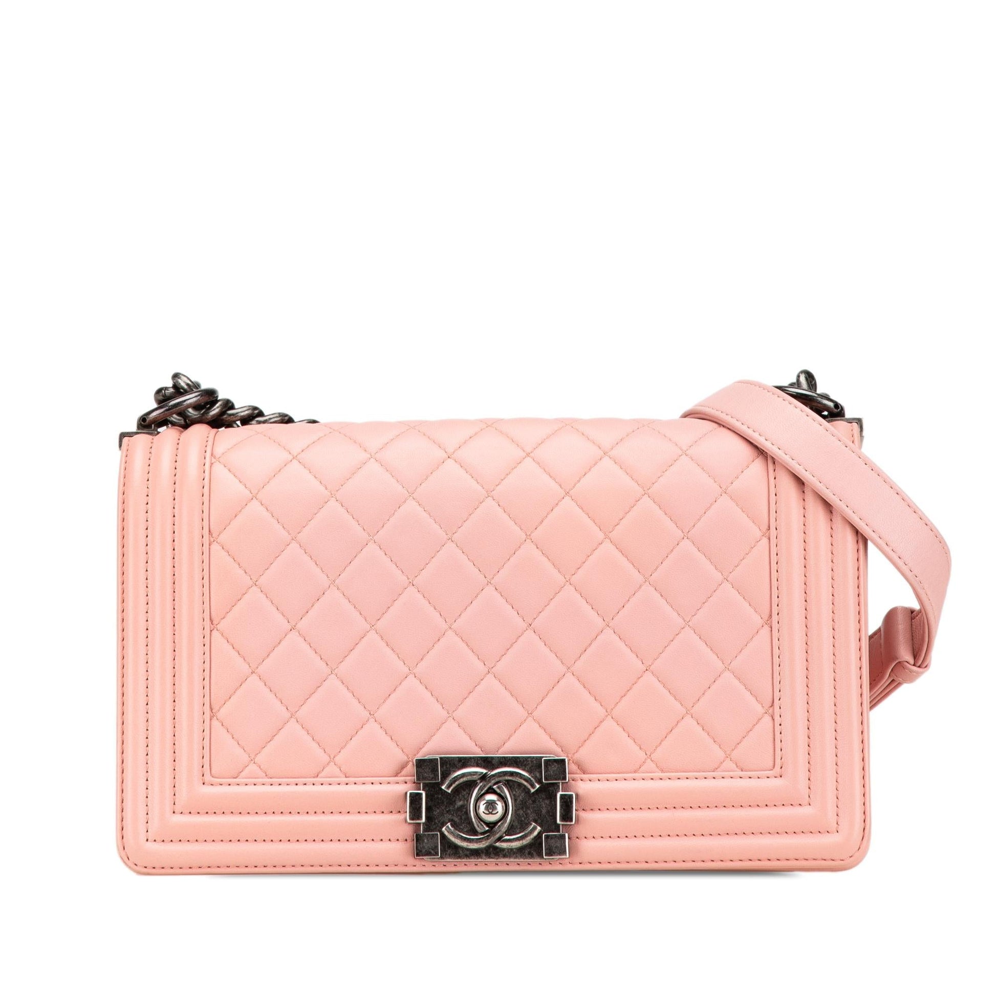 Chanel Lambskin Boy Flap Handbag
