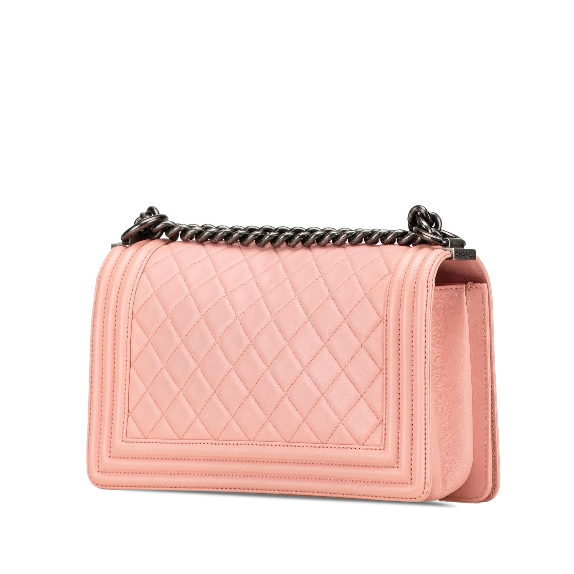 Chanel Lambskin Boy Flap Handbag
