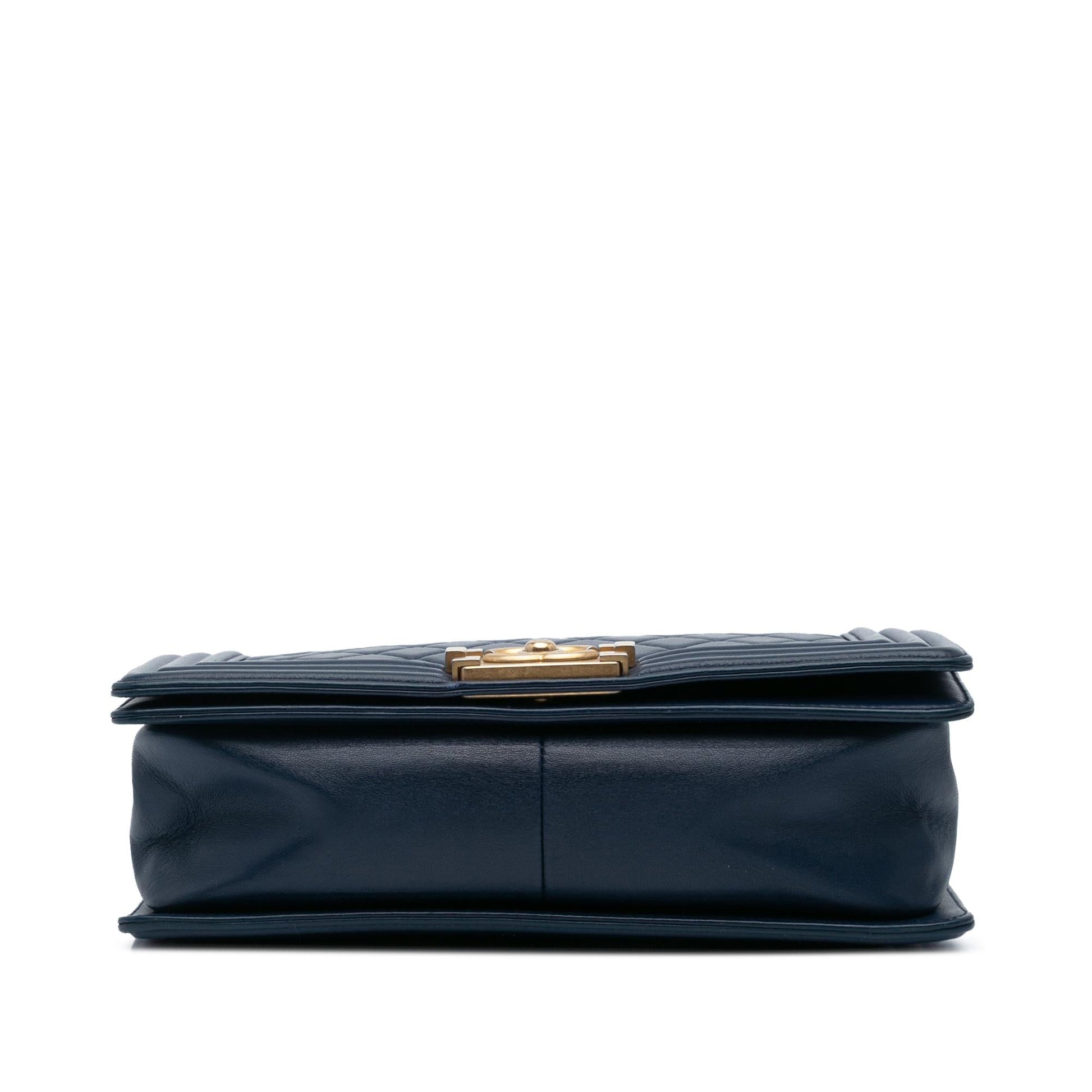 Chanel Lambskin Boy Flap Handbag Boy Flap