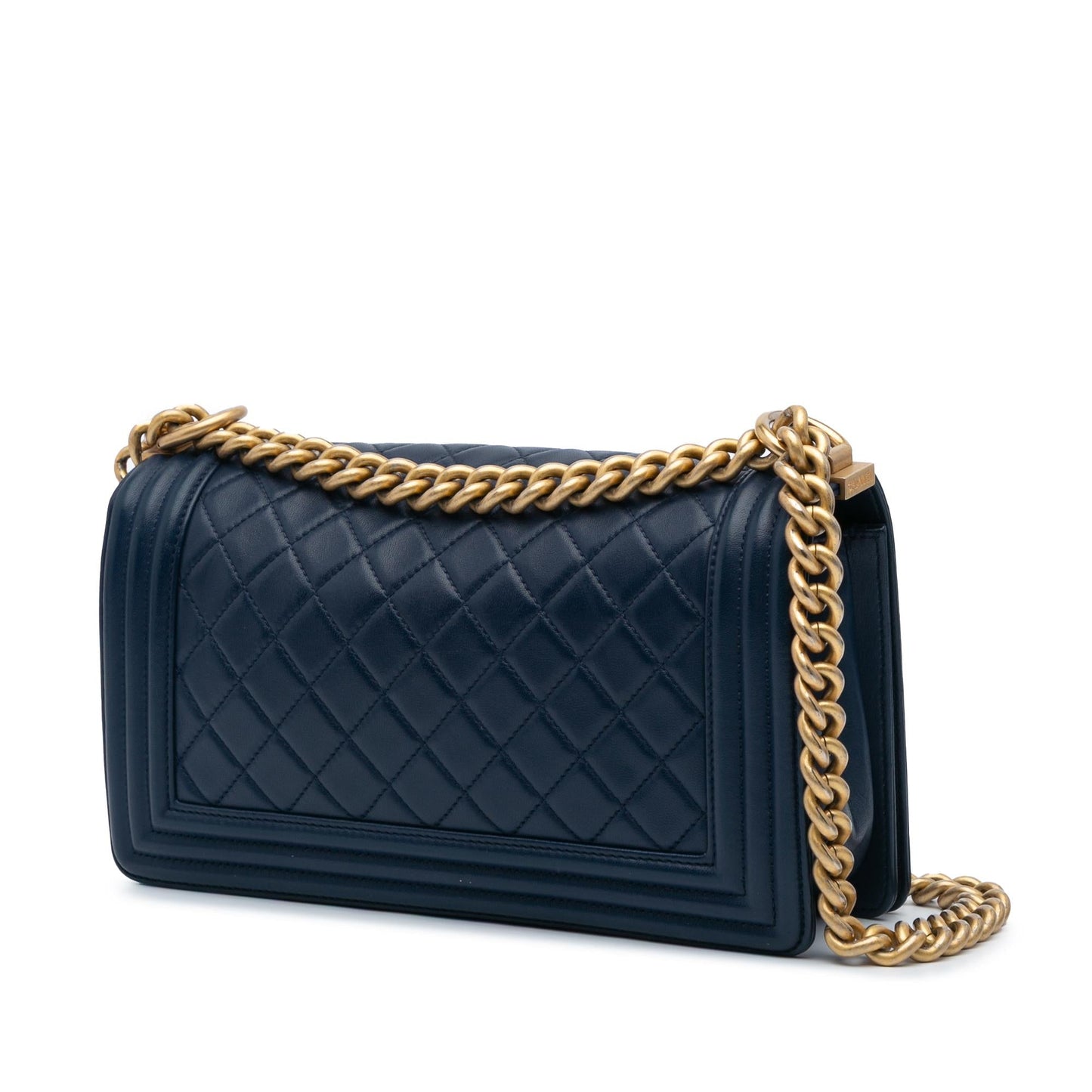 Chanel Lambskin Boy Flap Handbag Boy Flap