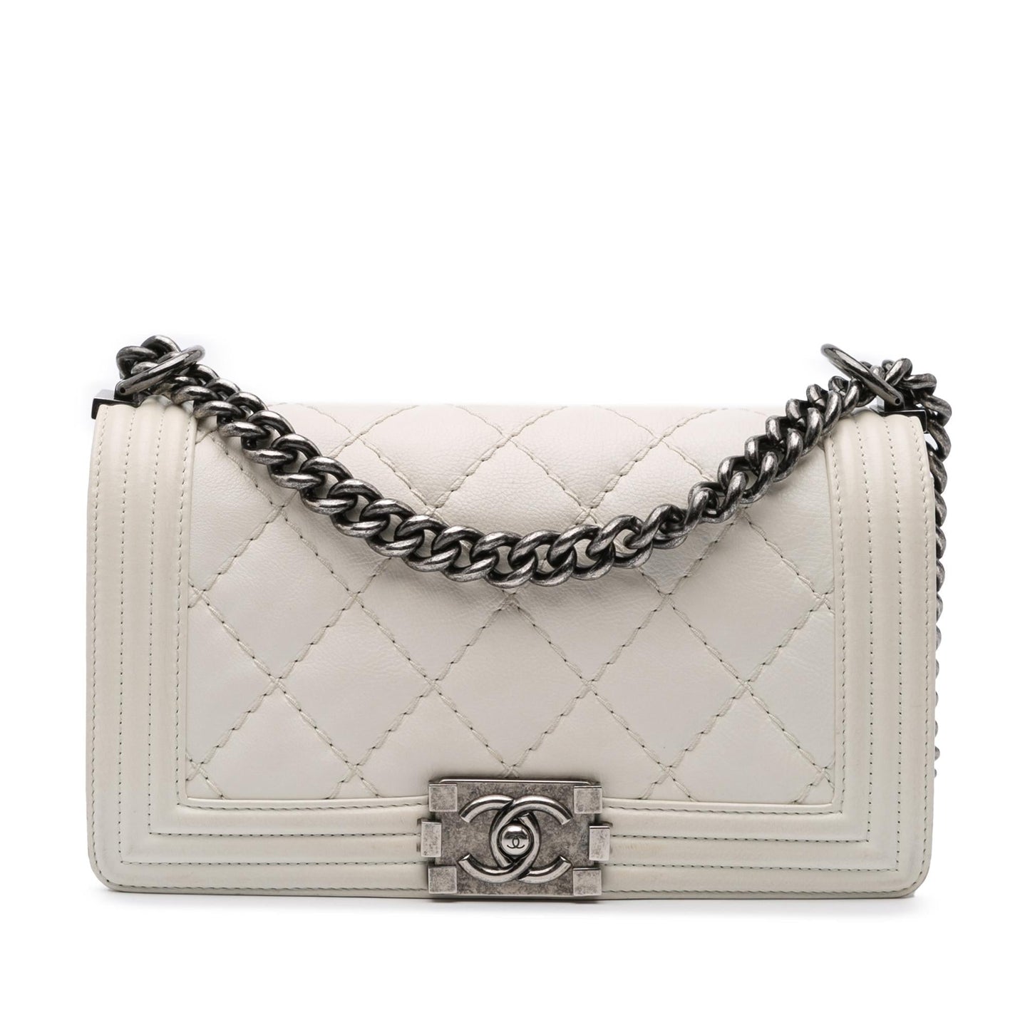 Chanel Lambskin Boy Flap Handbag Flap 1