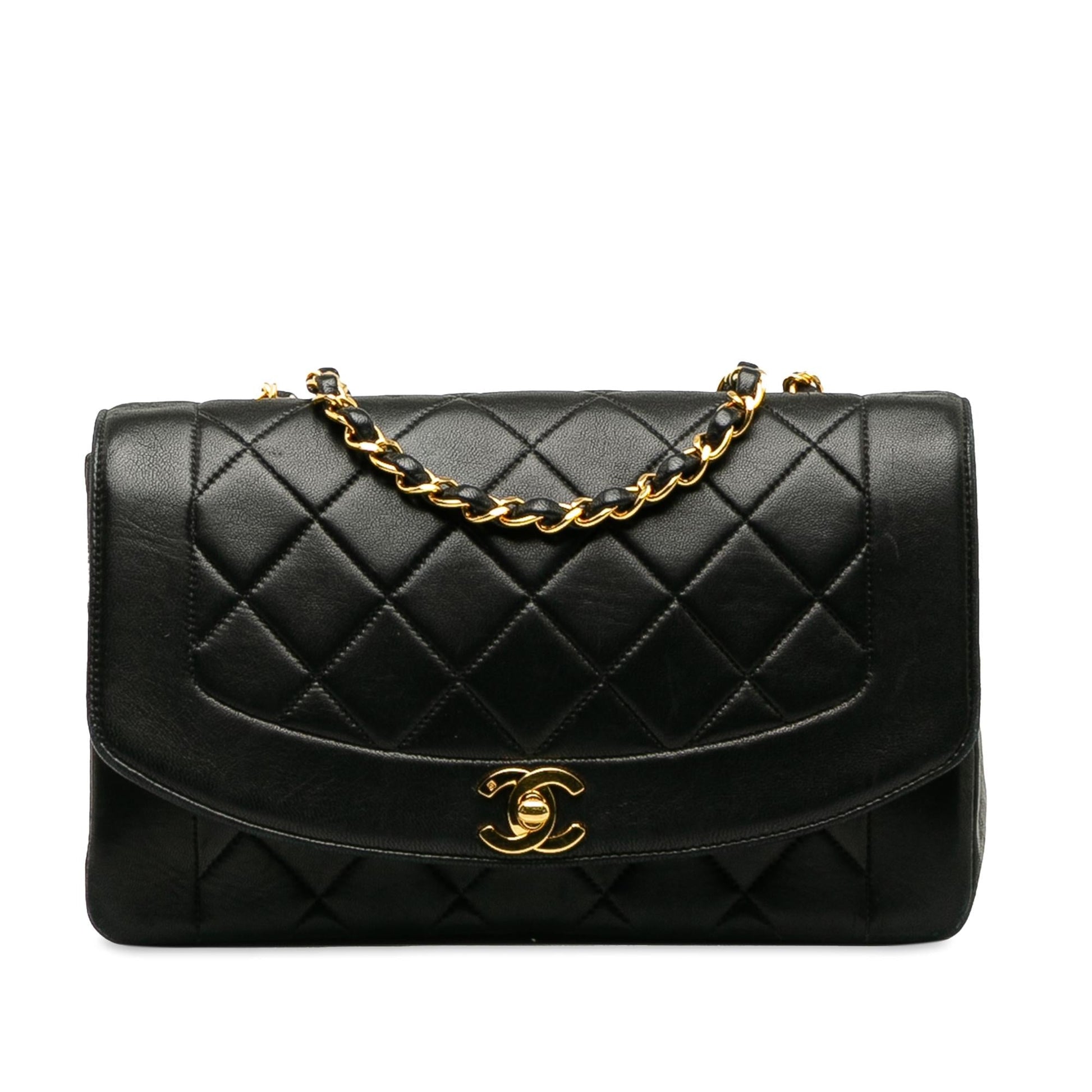 Chanel Lambskin Diana Flap SHG-CKvSGc Handbag