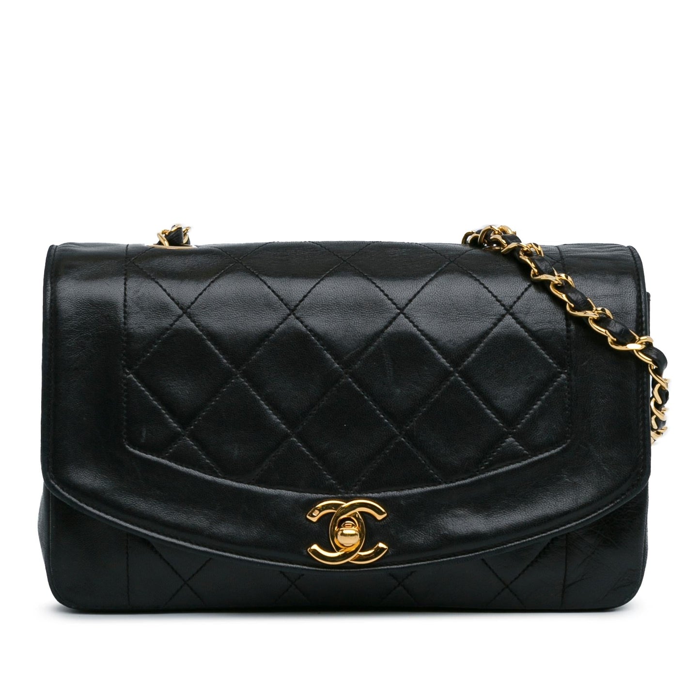 Chanel Lambskin Diana Flap SHG-YPOPPc Handbag