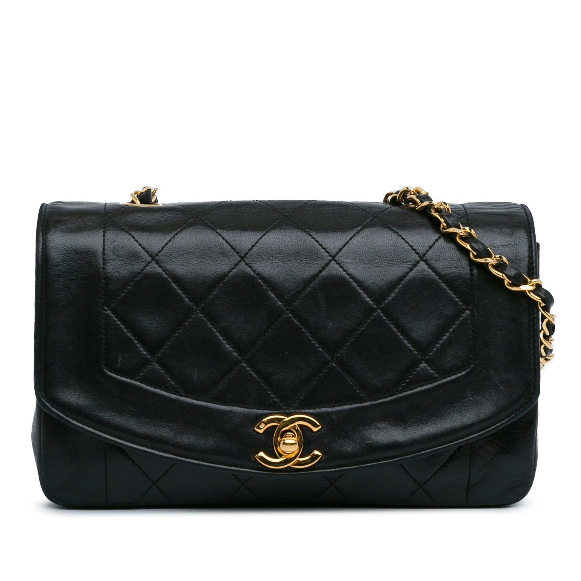 Chanel Lambskin Diana Flap SHG-YPOPPc Handbag