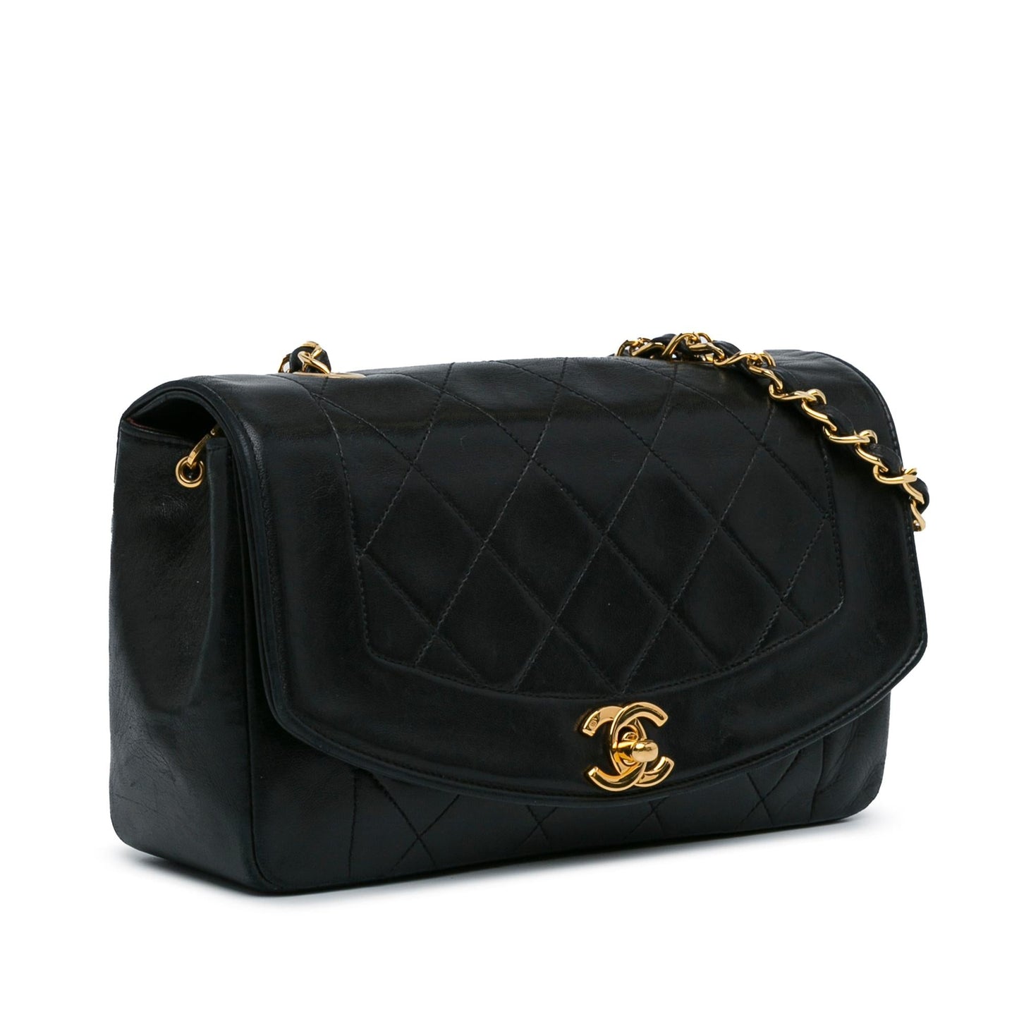Chanel Lambskin Diana Flap SHG-YPOPPc Handbag