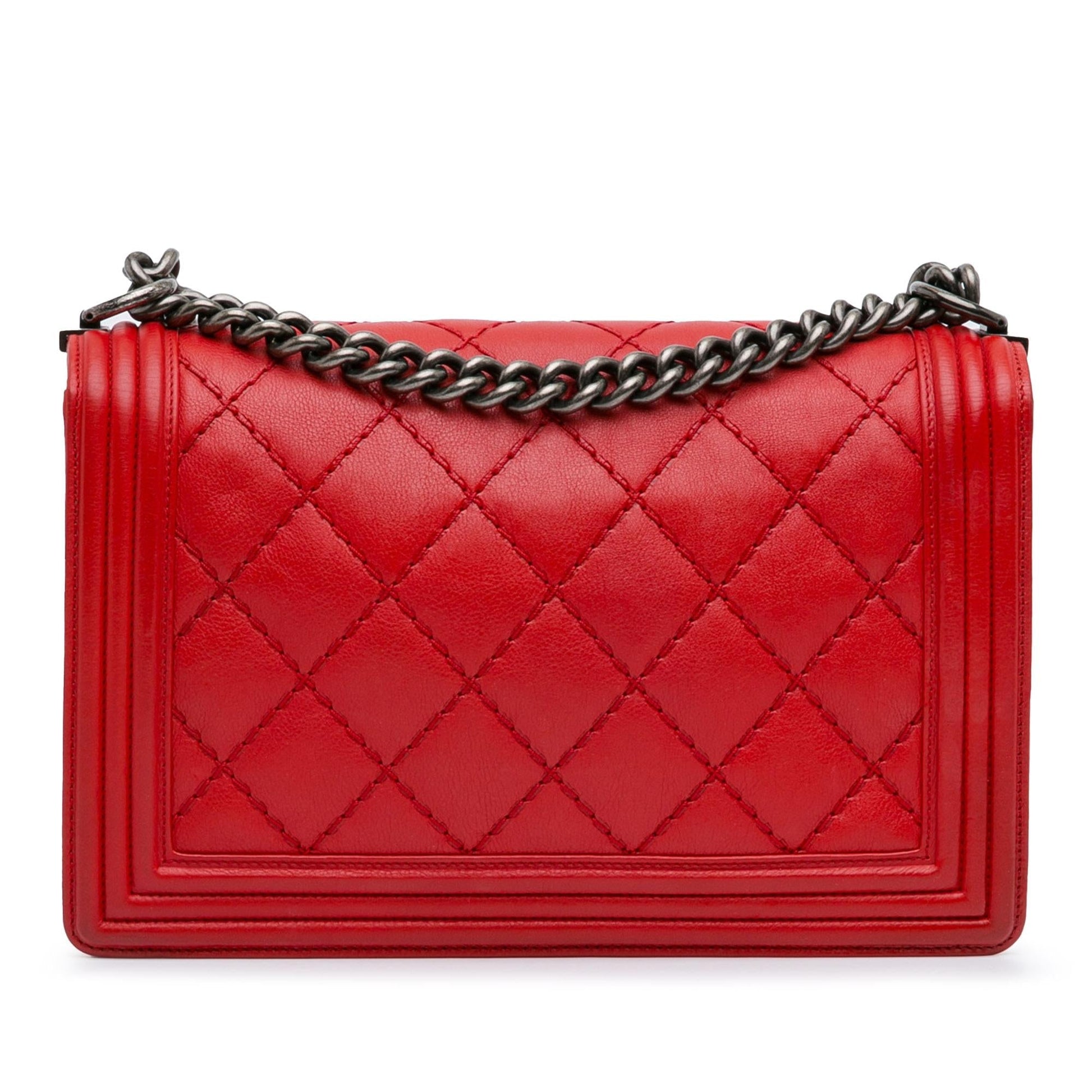 Chanel Lambskin Double Stitch Boy Flap SHG-HDDAJQ Handbag
