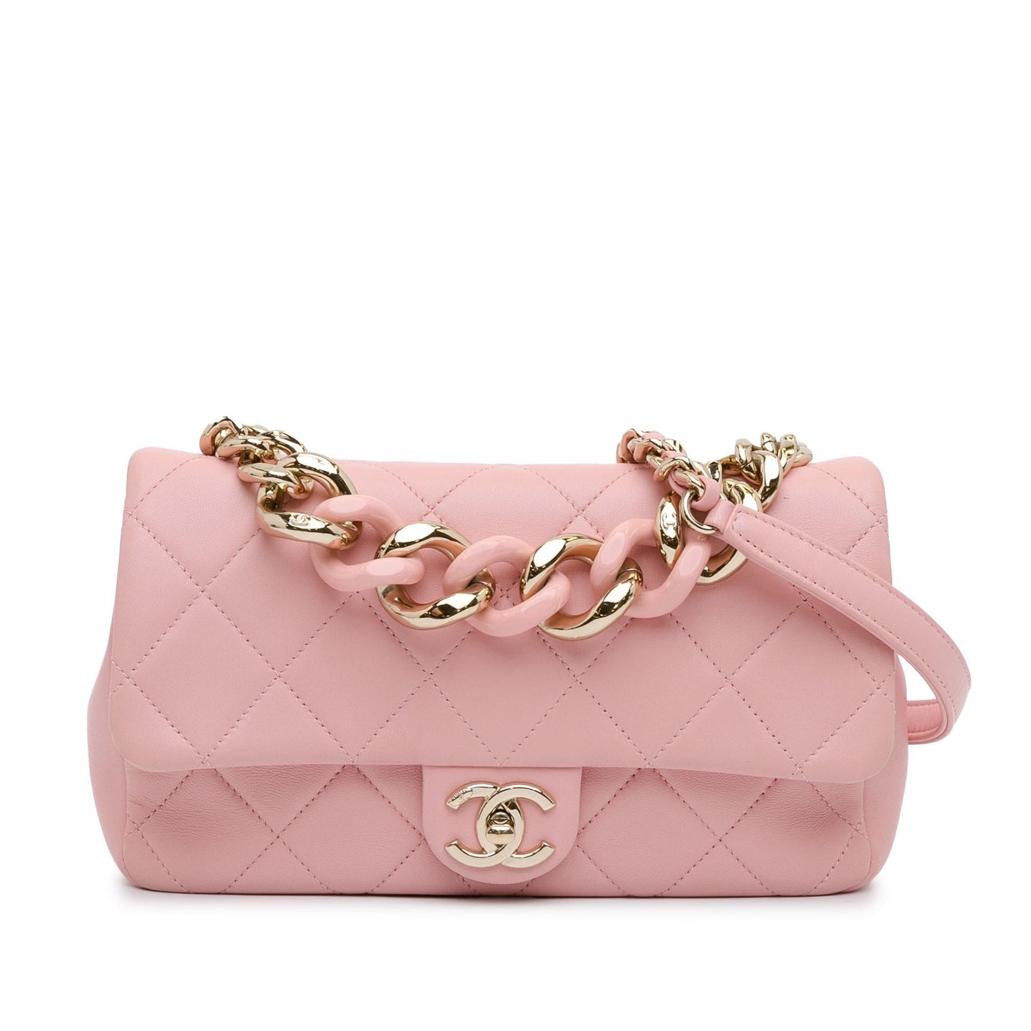 Chanel Lambskin Elegant Single Flap SHG-QrQefy Handbag