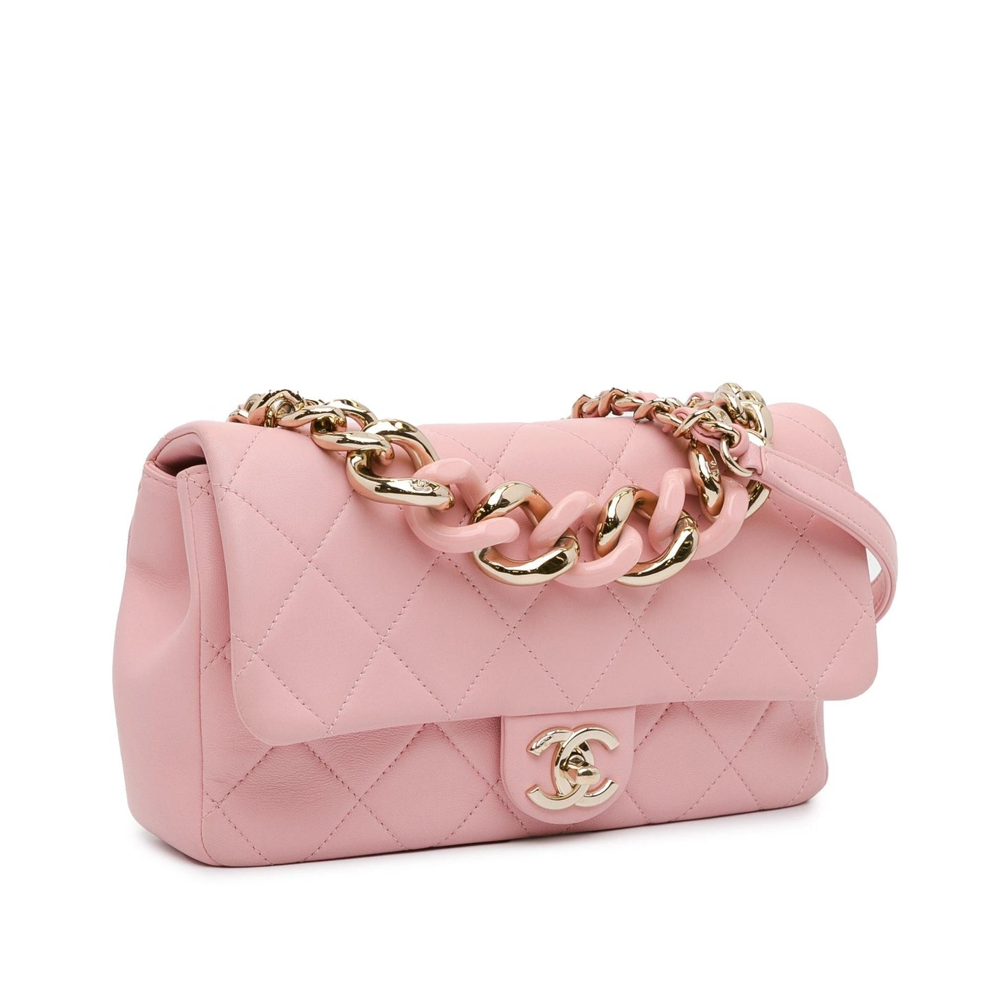 Chanel Lambskin Elegant Single Flap SHG-QrQefy Handbag