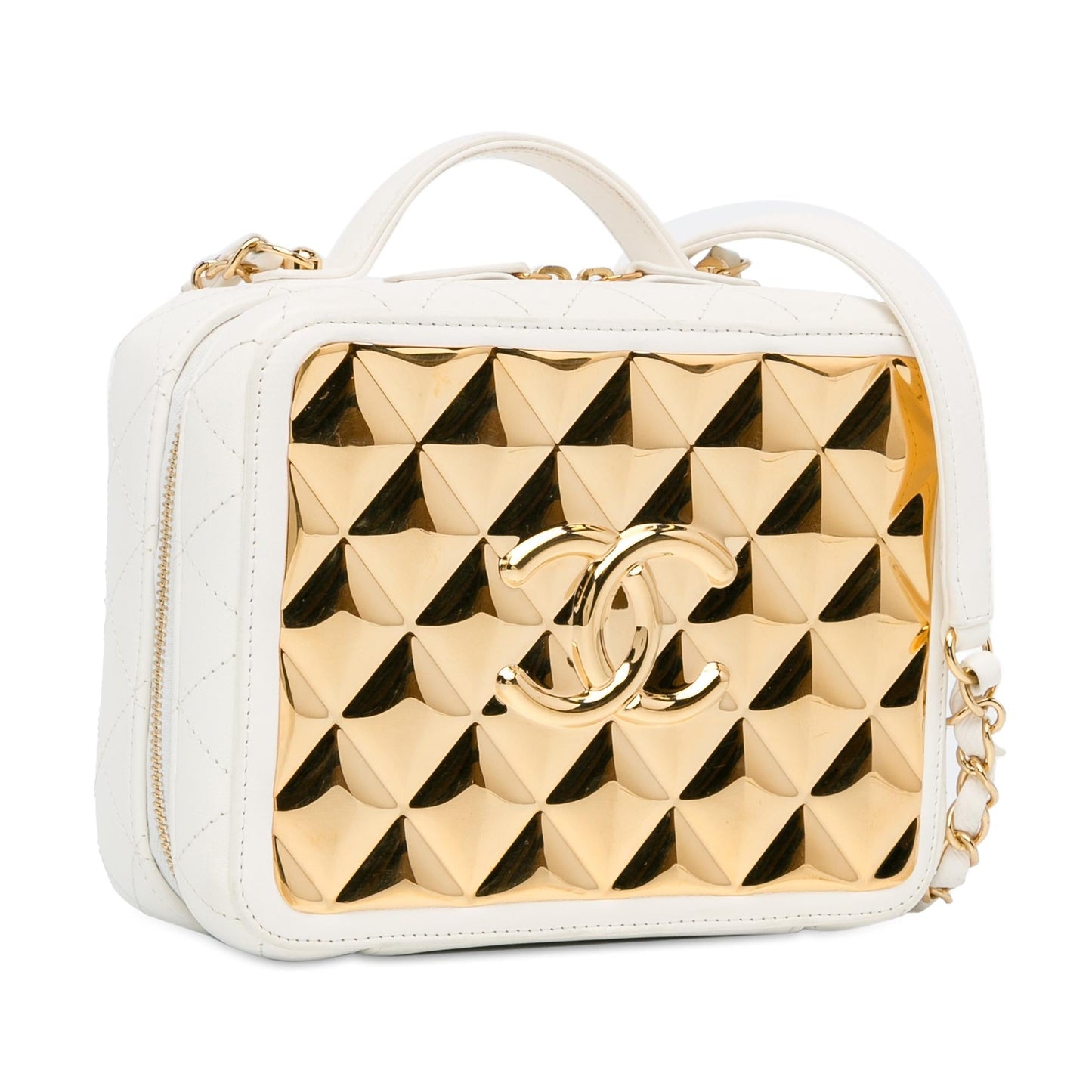 Chanel Medium Lambskin Golden Plate Vanity Case (Shg-C6Szil) Bag