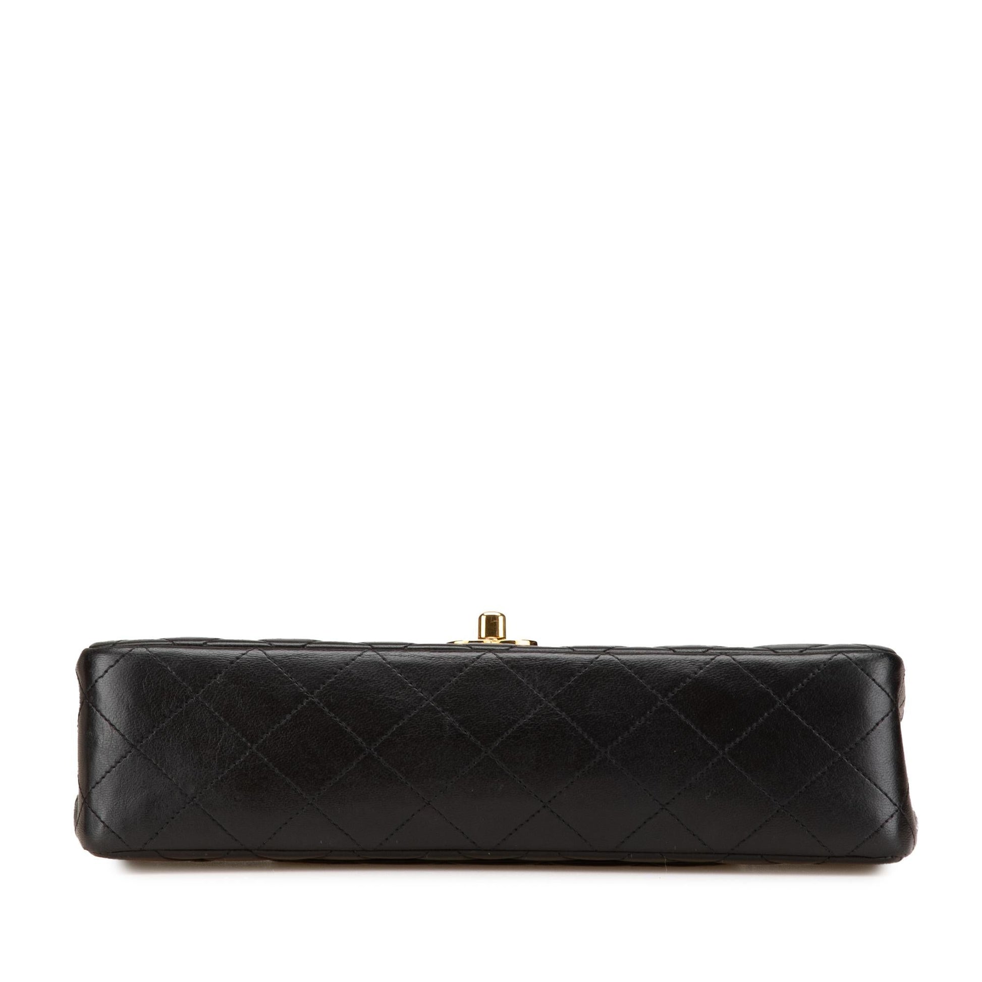 Chanel Lambskin Kelly Parent Top Handle Handbag
