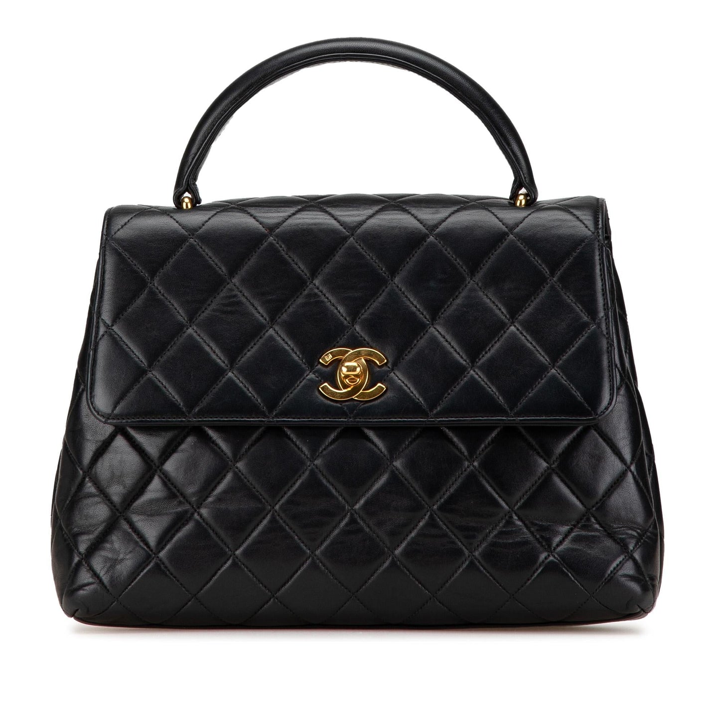 Chanel Lambskin Kelly Top Handle Handbag Bag 1