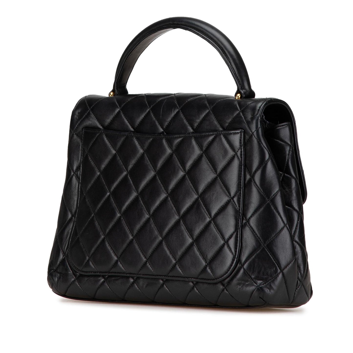 Chanel Lambskin Kelly Top Handle Handbag Bag 1