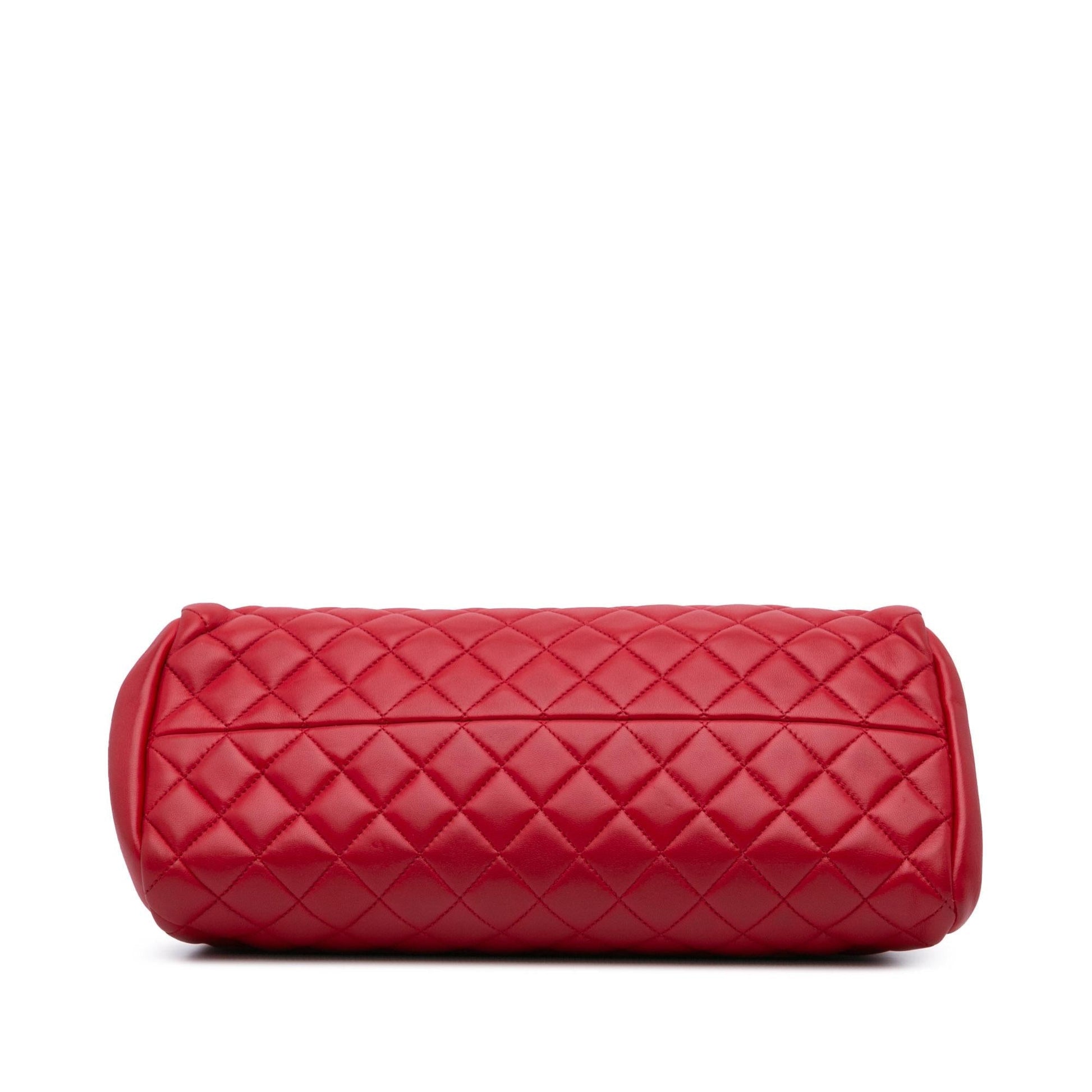 Chanel Lambskin Mademoiselle Bowling Handbag