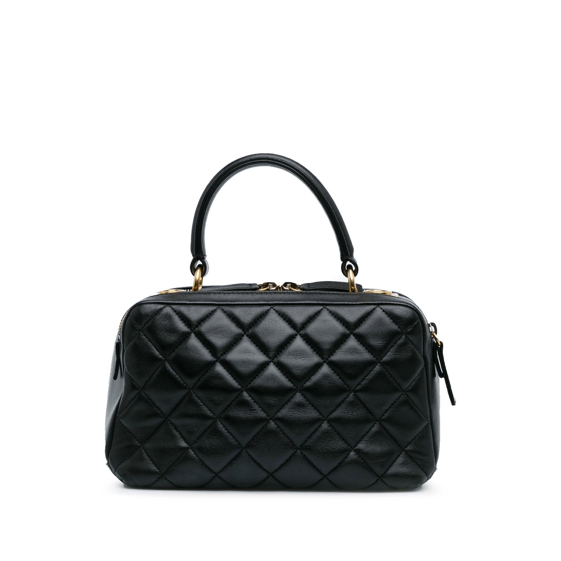 Chanel Lambskin Trendy CC Bowling Bag (SHG-JD ) Denim Mini Jewelry