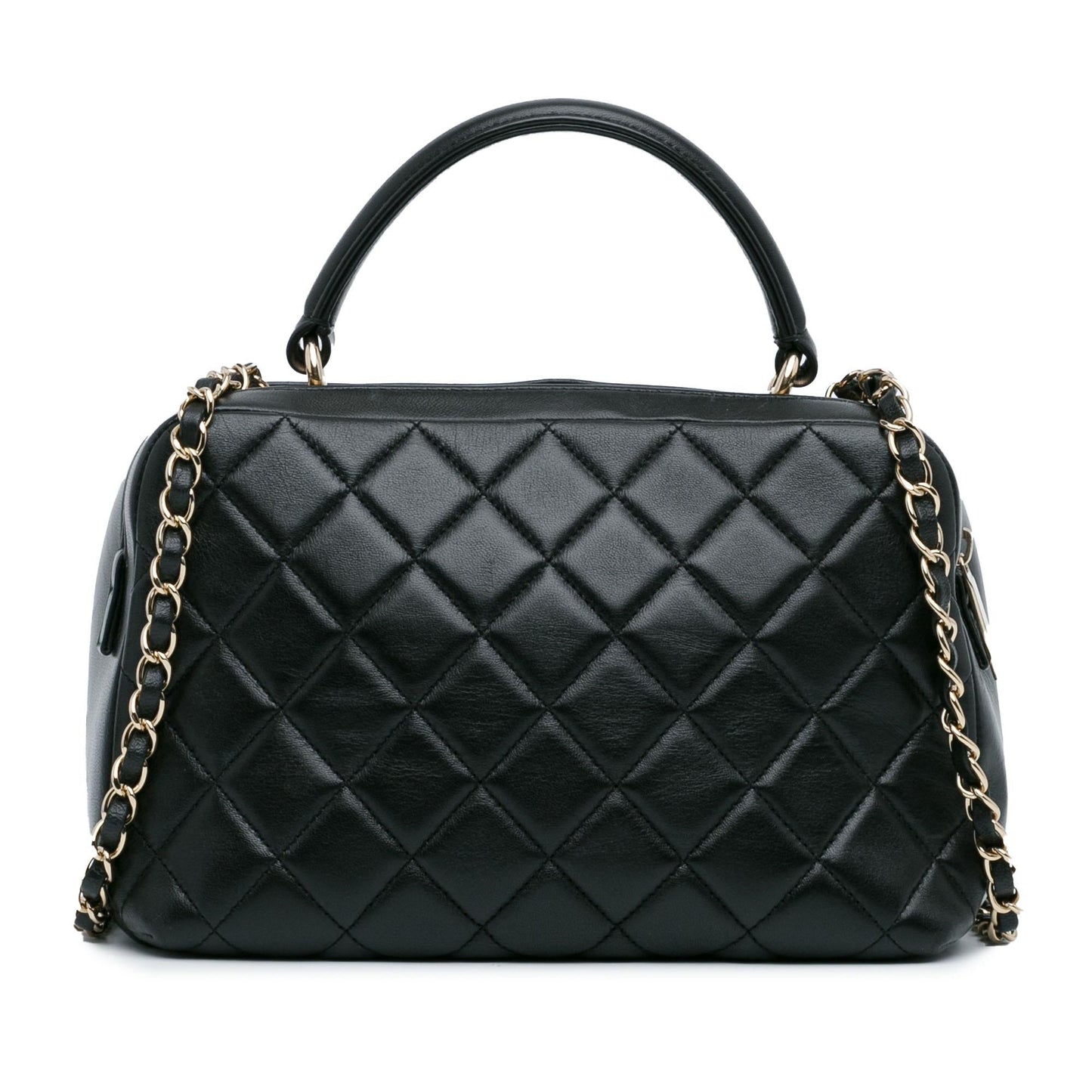 Chanel Lambskin Trendy CC Bowling SHG-6zNdDE Handbag