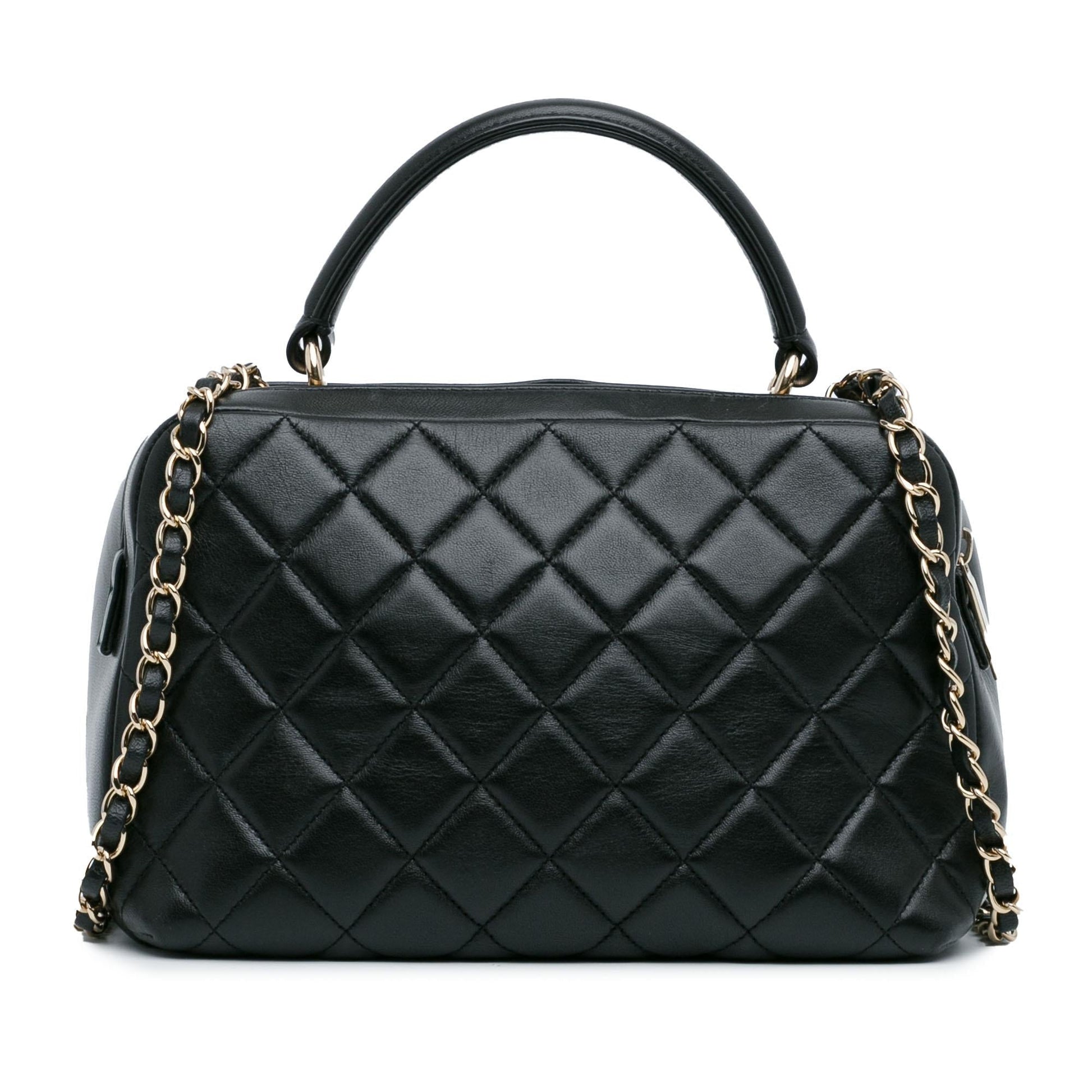 Chanel Medium Lambskin Trendy CC Bowling Bag (SHG-6zNdDE)