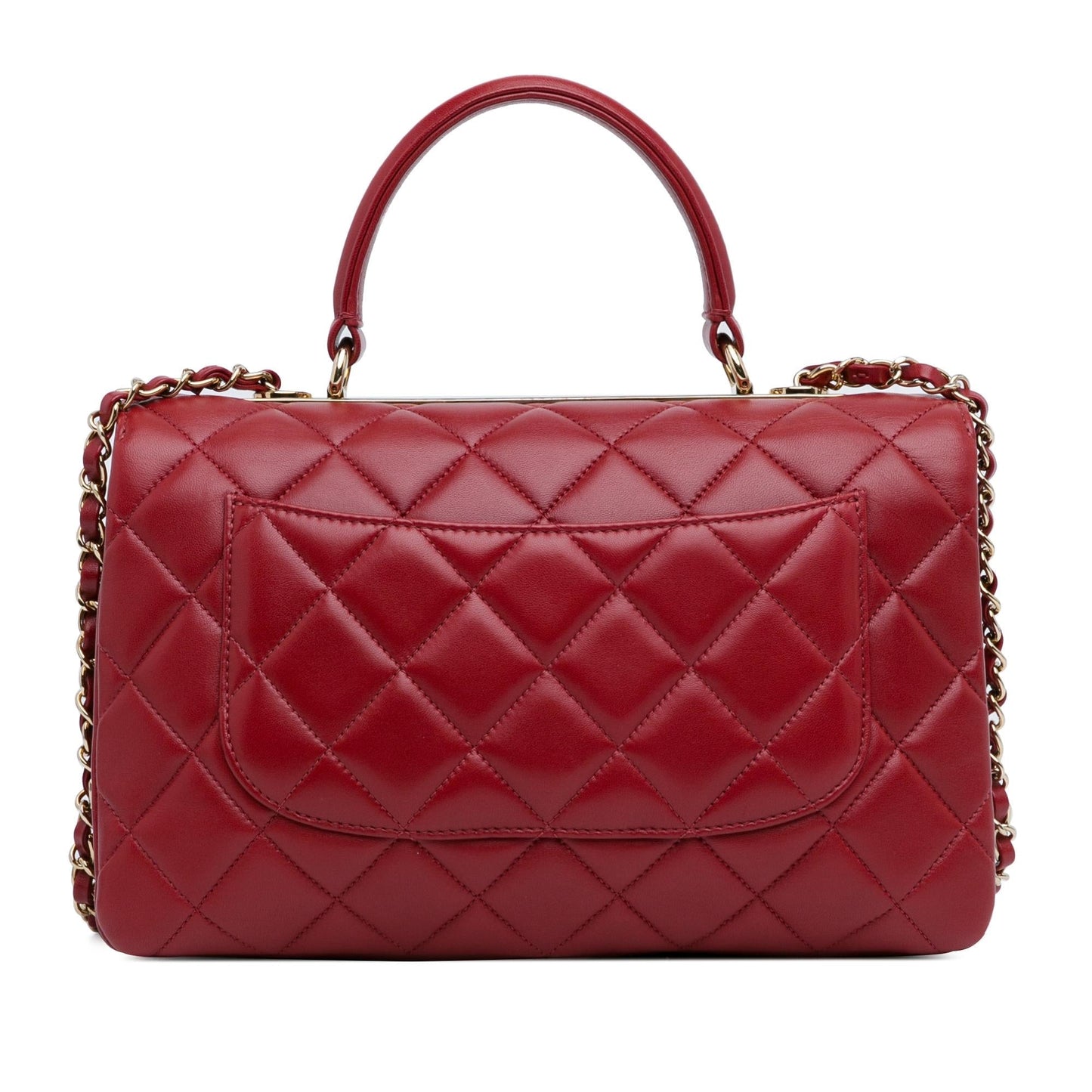 Chanel Lambskin Trendy CC Top Handle SHG-NiklUD Handbag