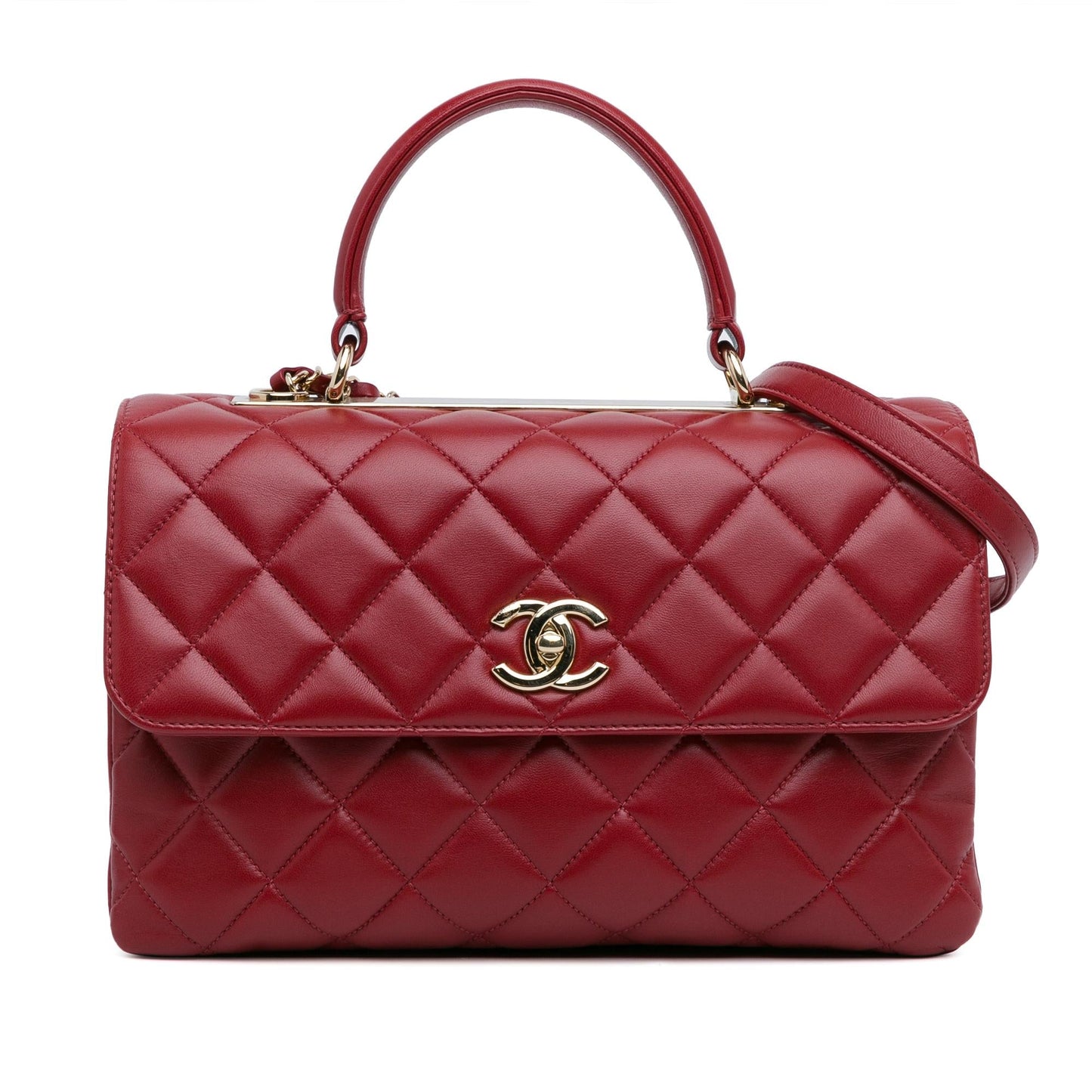 Chanel Lambskin Trendy CC Top Handle SHG-NiklUD Handbag