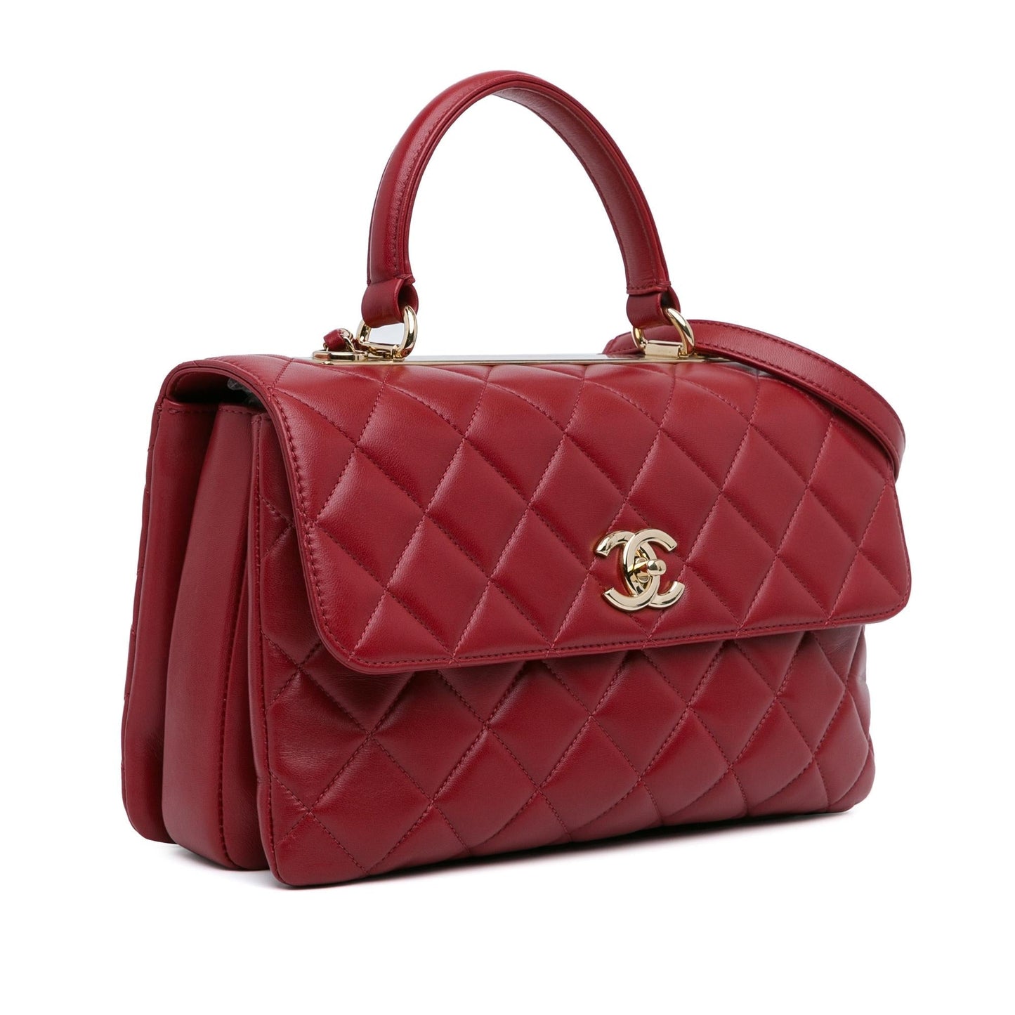Chanel Lambskin Trendy CC Top Handle SHG-NiklUD Handbag