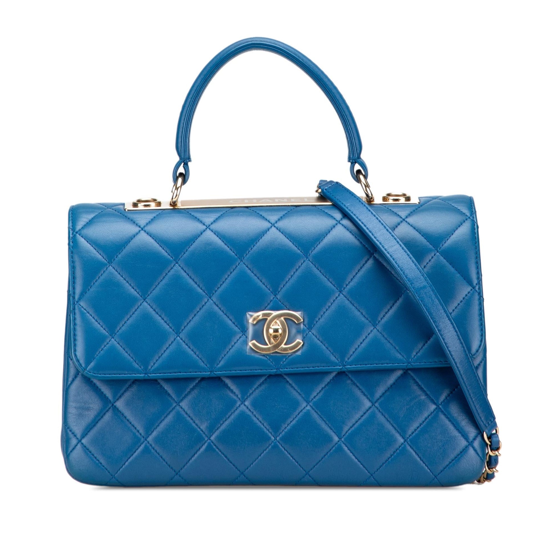 Chanel Lambskin Trendy CC Top Handle Handbag Handle Bag