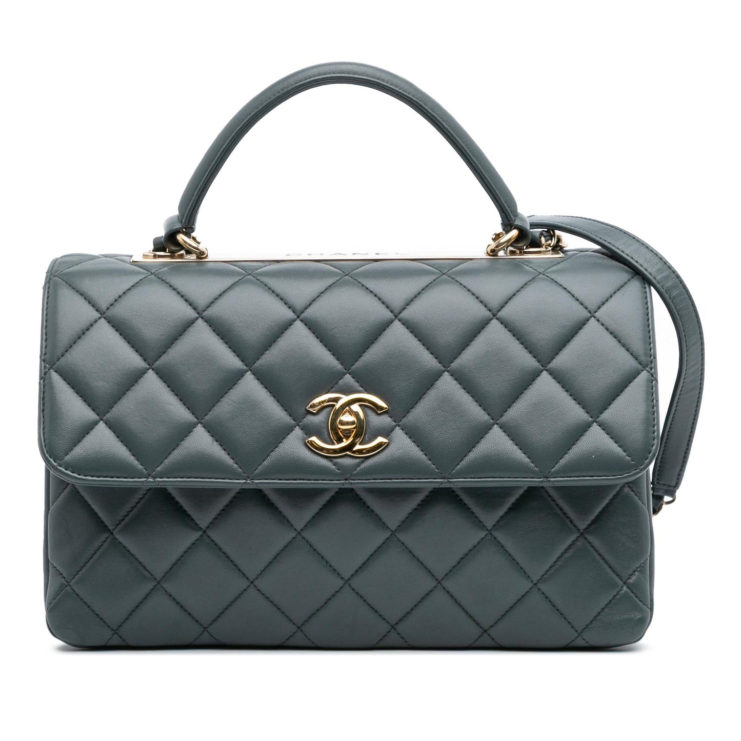 Chanel Lambskin Trendy CC Top Handle Handbag Bag 1