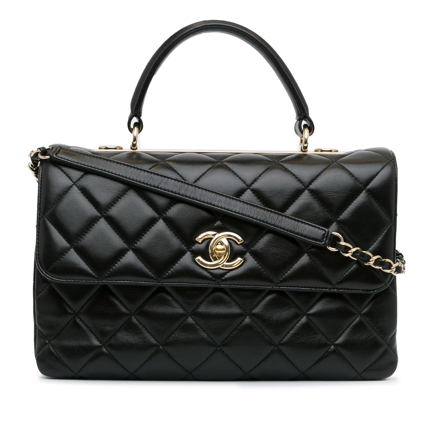 Chanel Lambskin Trendy Flap SHG-aGHkQx Handbag