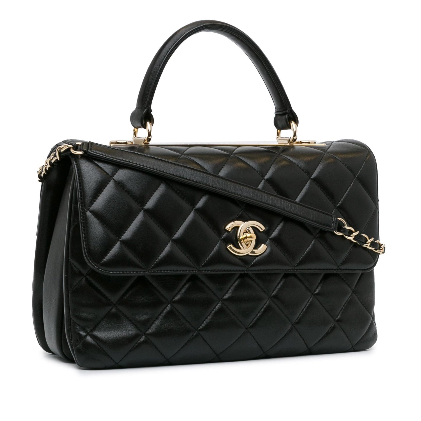 Chanel Lambskin Trendy Flap SHG-aGHkQx Handbag