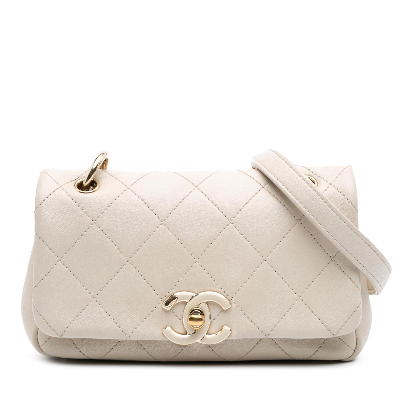 Chanel Lambskin Twist Enamel CC Flap Handbag 6