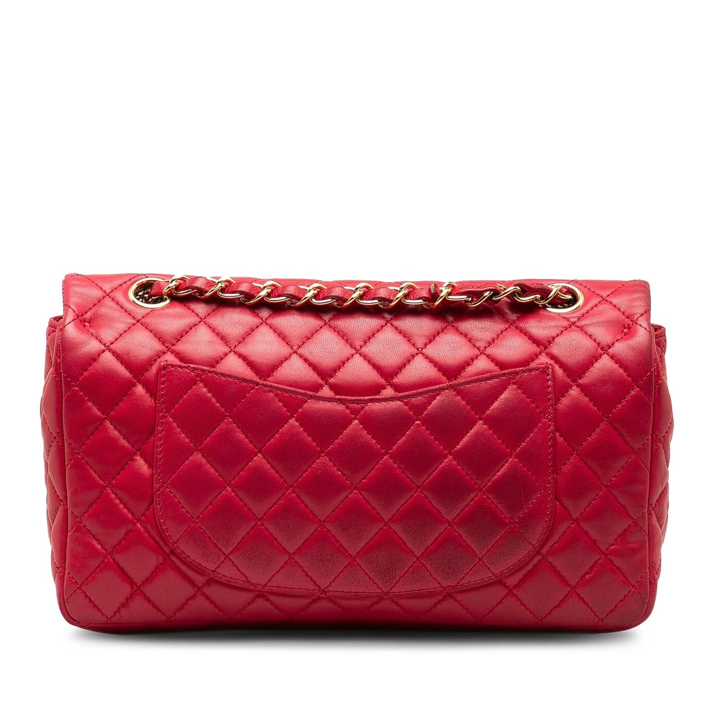 Chanel Lambskin Valentine Heart Charms Single Flap Key Chain