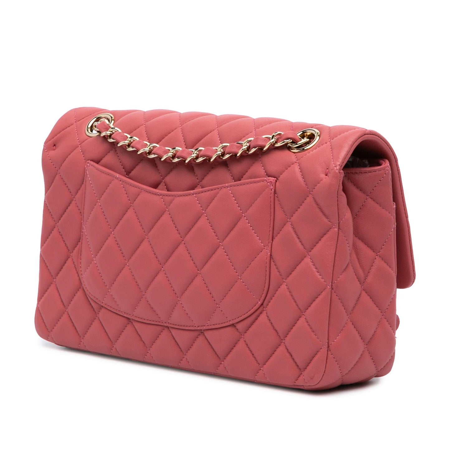 Chanel Lambskin Valentine Heart Charms Single Flap Key Chain