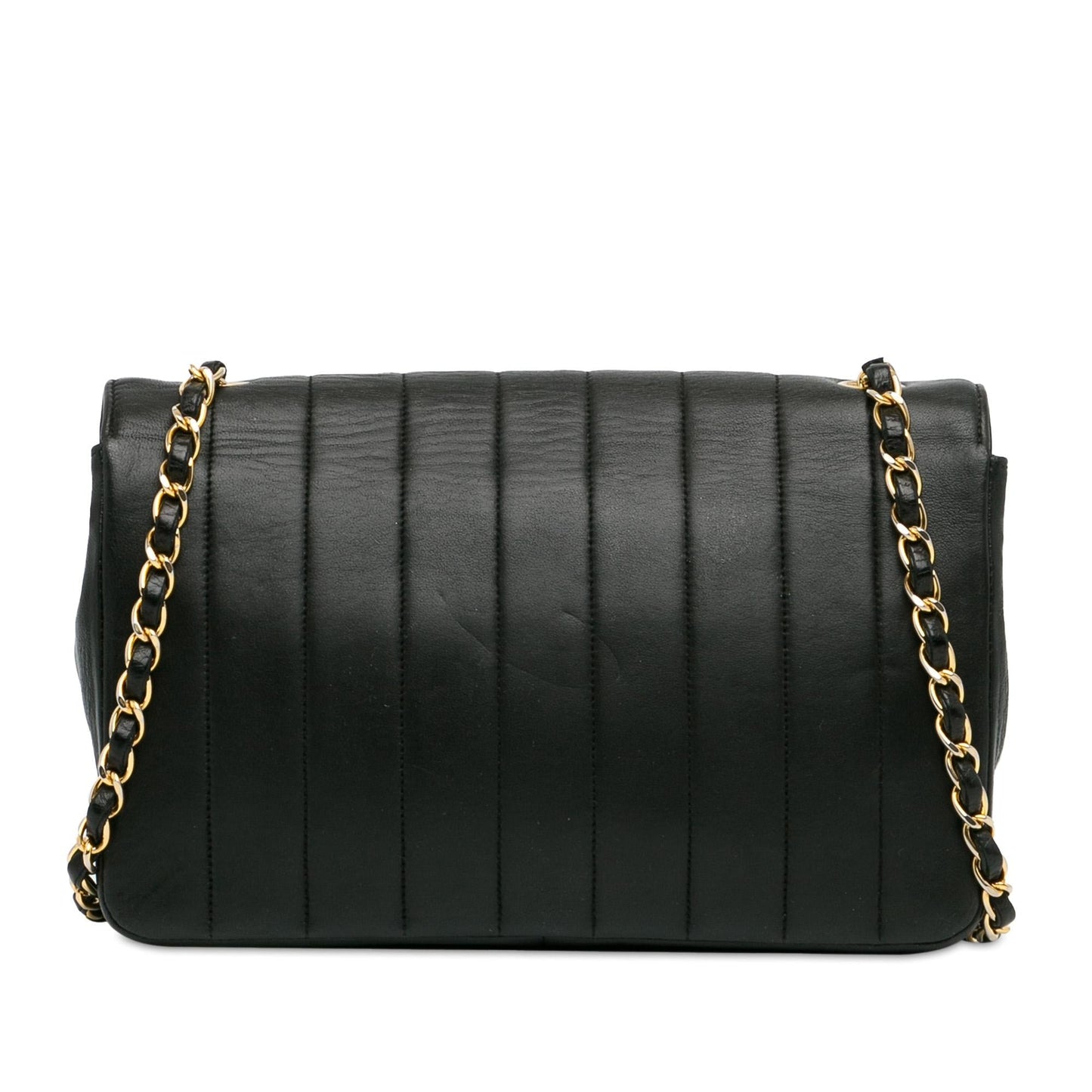 Chanel Lambskin Vertical Border Flap SHG-9mygPC Handbag