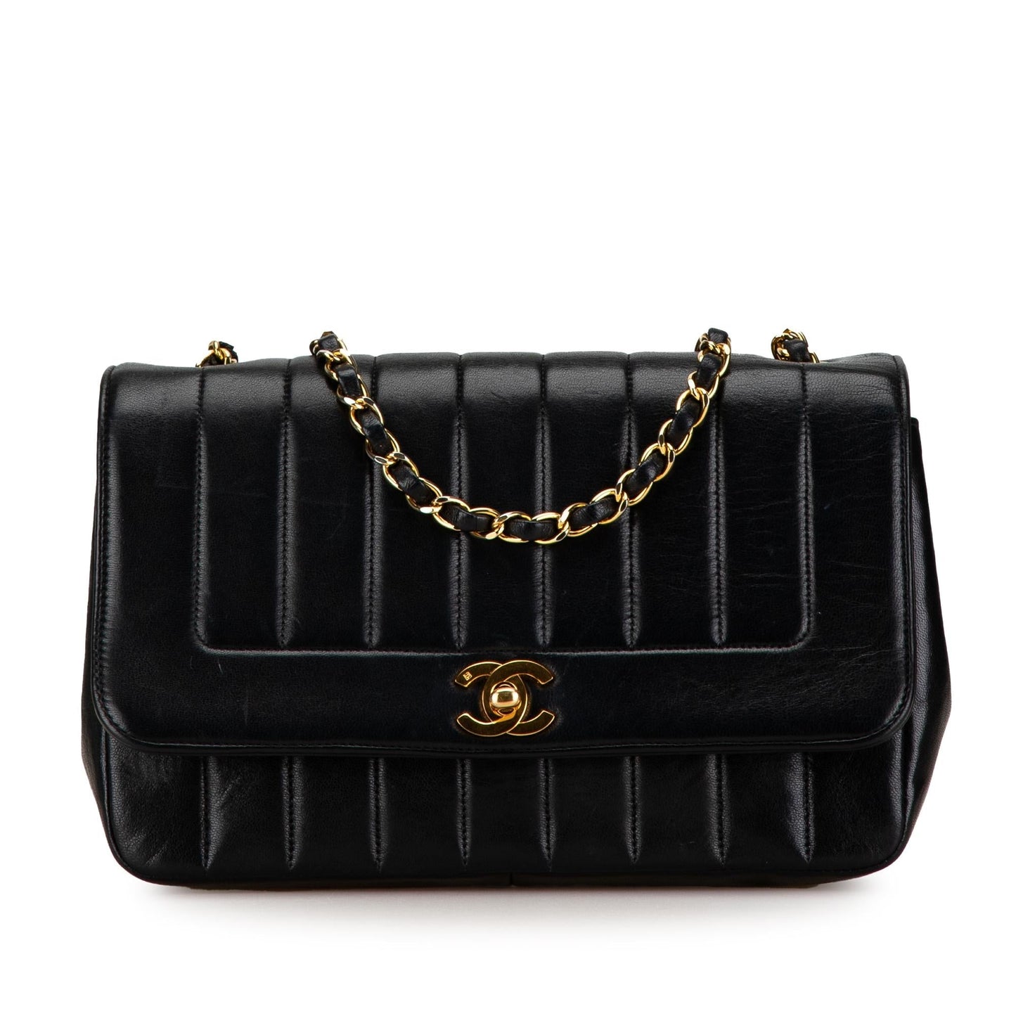 Chanel Lambskin Vertical Border Flap SHG-t5P50W Handbag