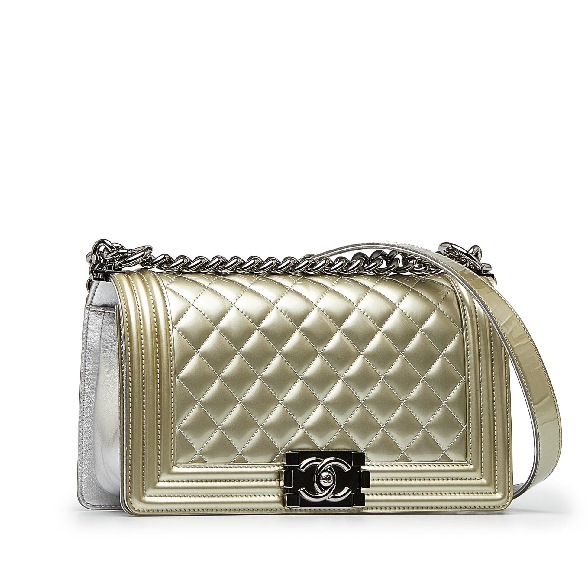Chanel Matelasse Bicolor Boy Flap SHG-DtcdBd Handbag