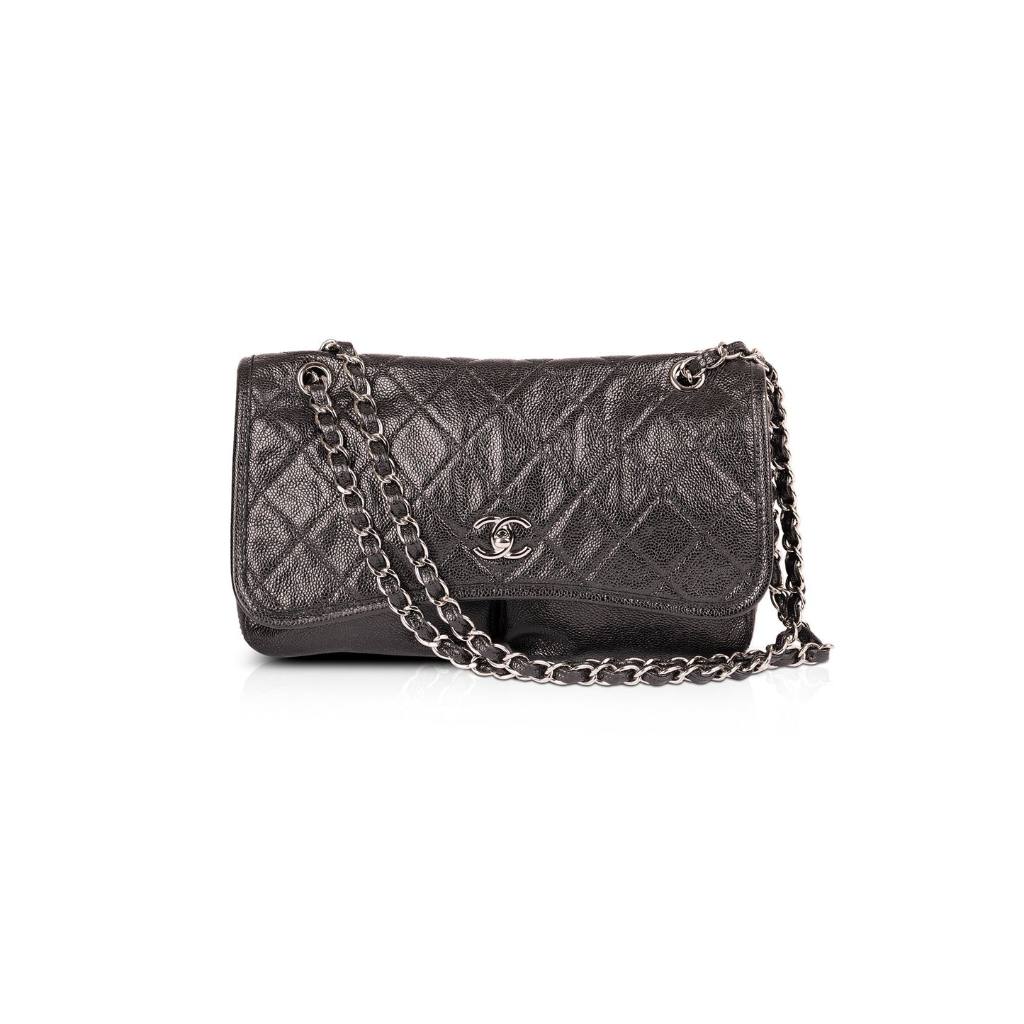 Chanel Natural Beauty Split Pocket Flap Travel Bag