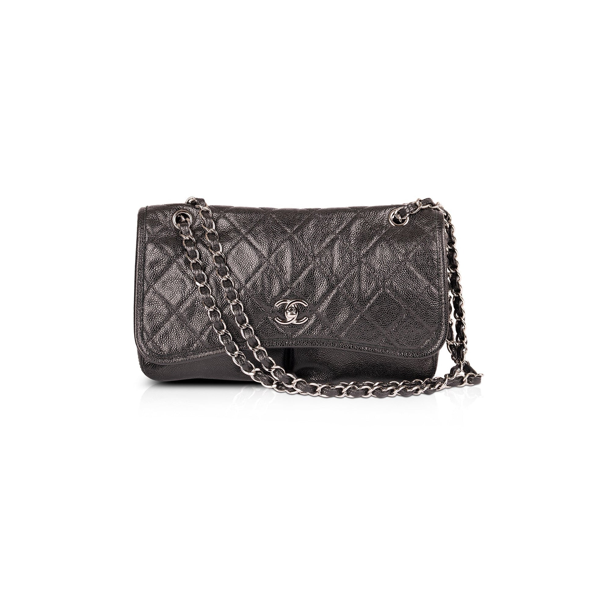 Chanel Natural Beauty Split Pocket Flap Travel Bag
