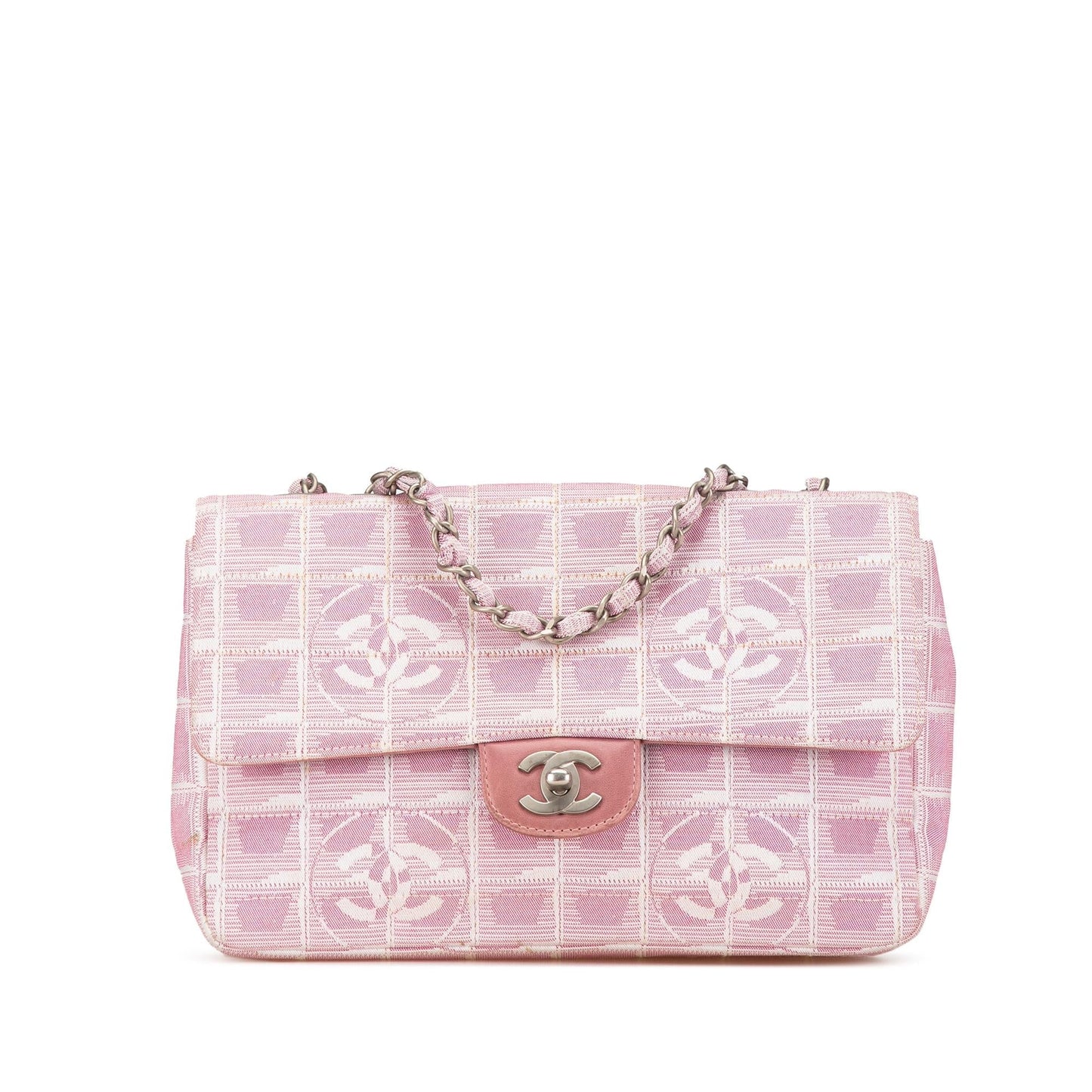 Chanel New Line Nylon Single Flap Travel Bag