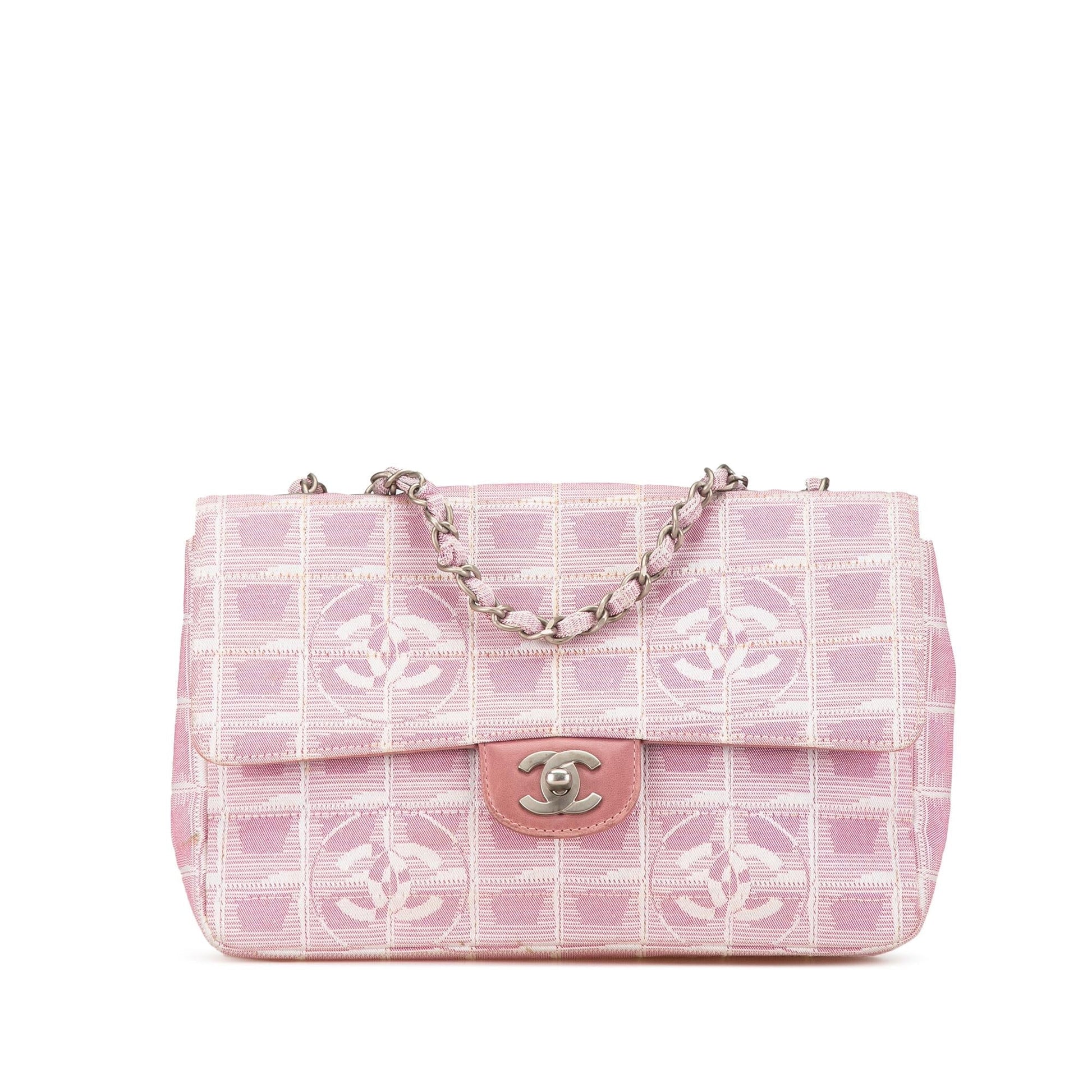 Chanel New Line Nylon Single Flap Travel Bag